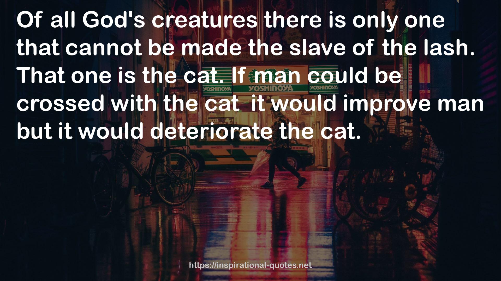 all God's creatures  QUOTES