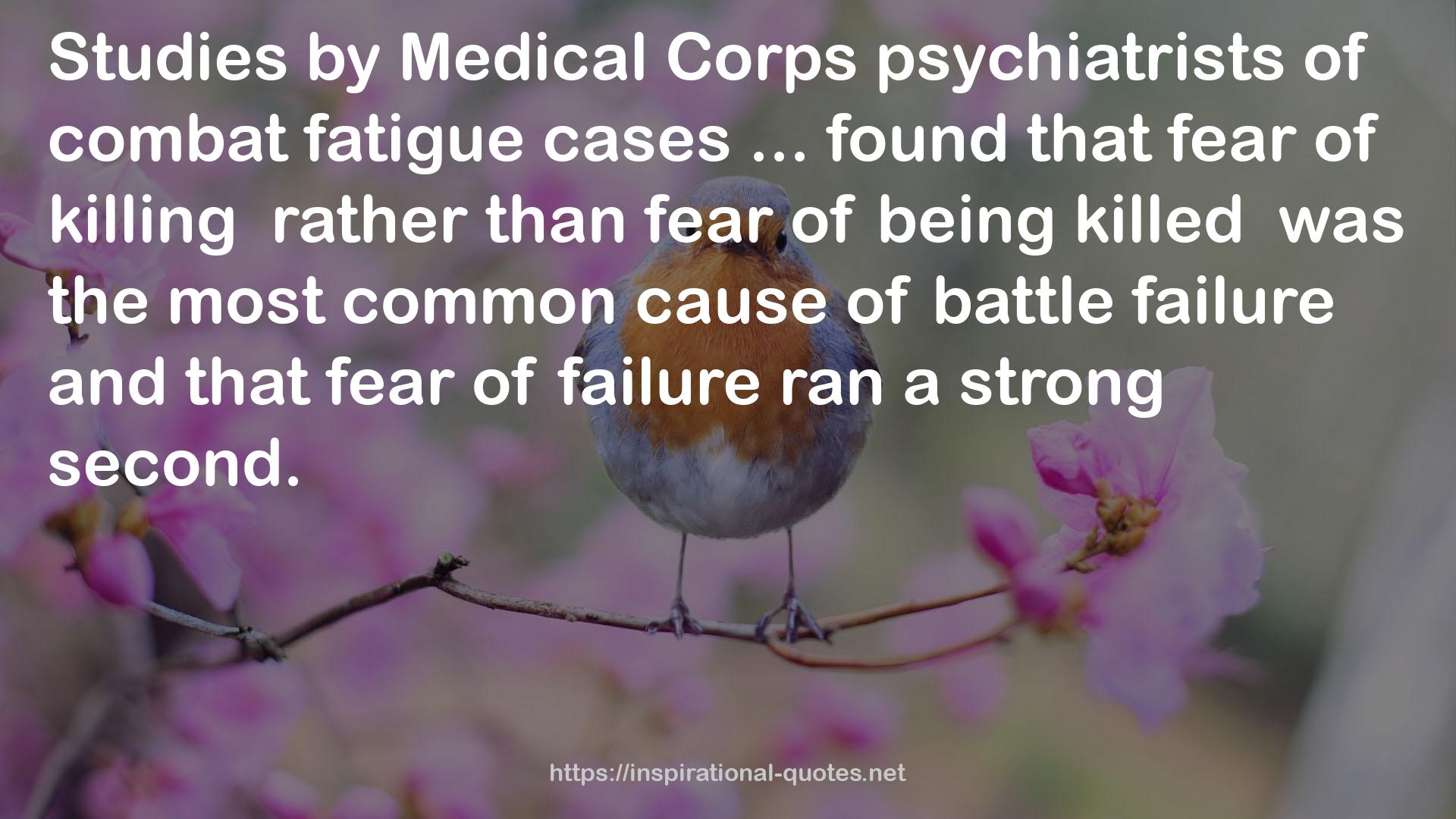 Medical Corps psychiatrists  QUOTES