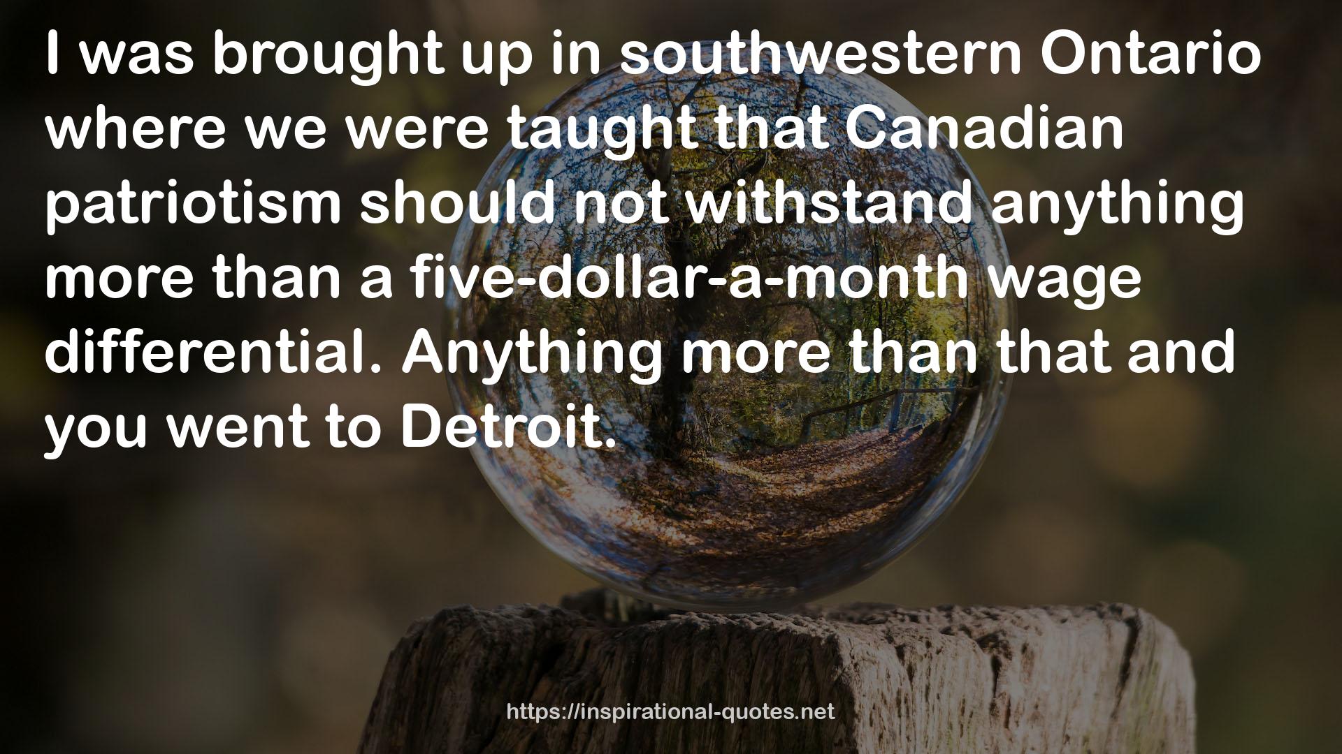 southwestern Ontario  QUOTES