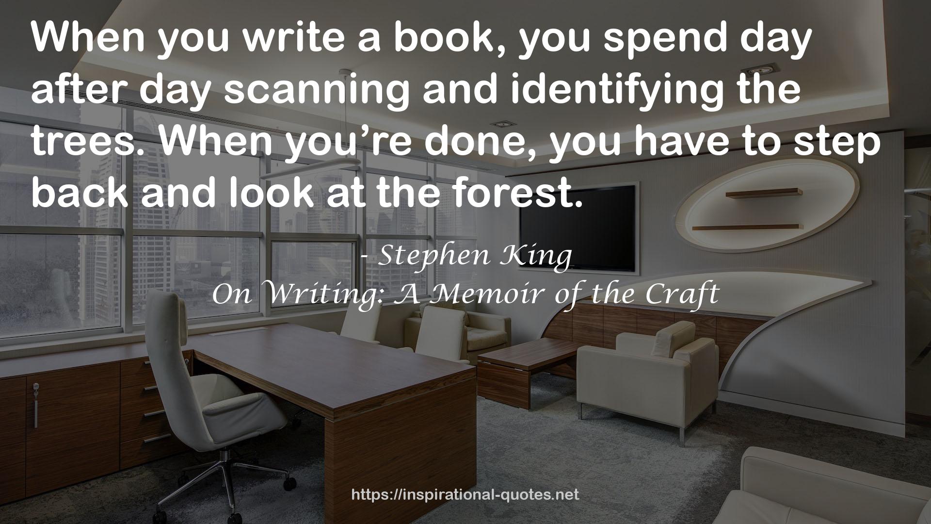 On Writing: A Memoir of the Craft QUOTES