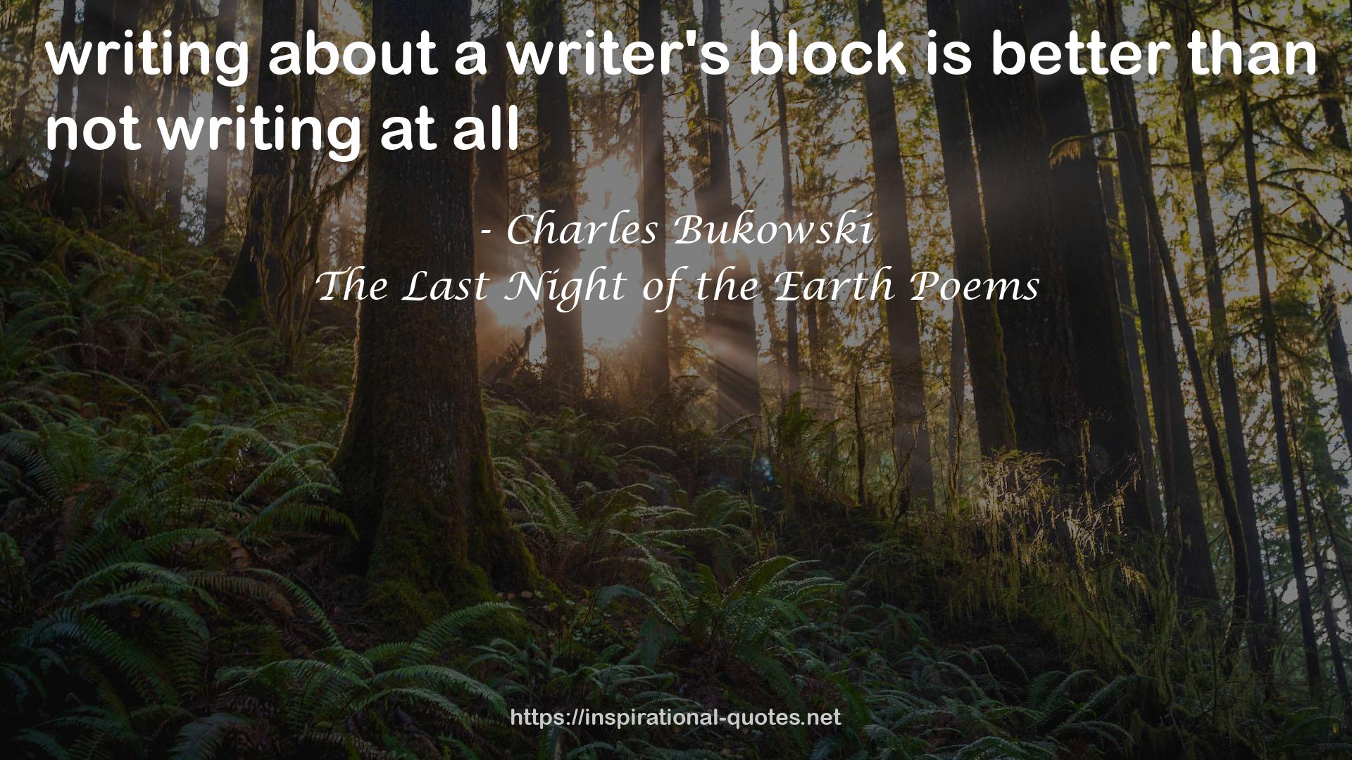 a writer's block  QUOTES