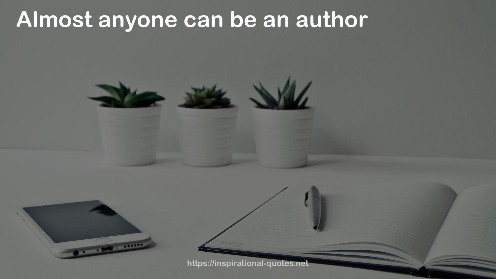an author  QUOTES