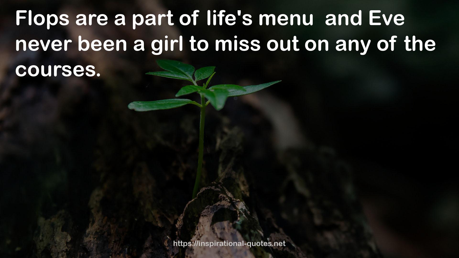 life's menu  QUOTES