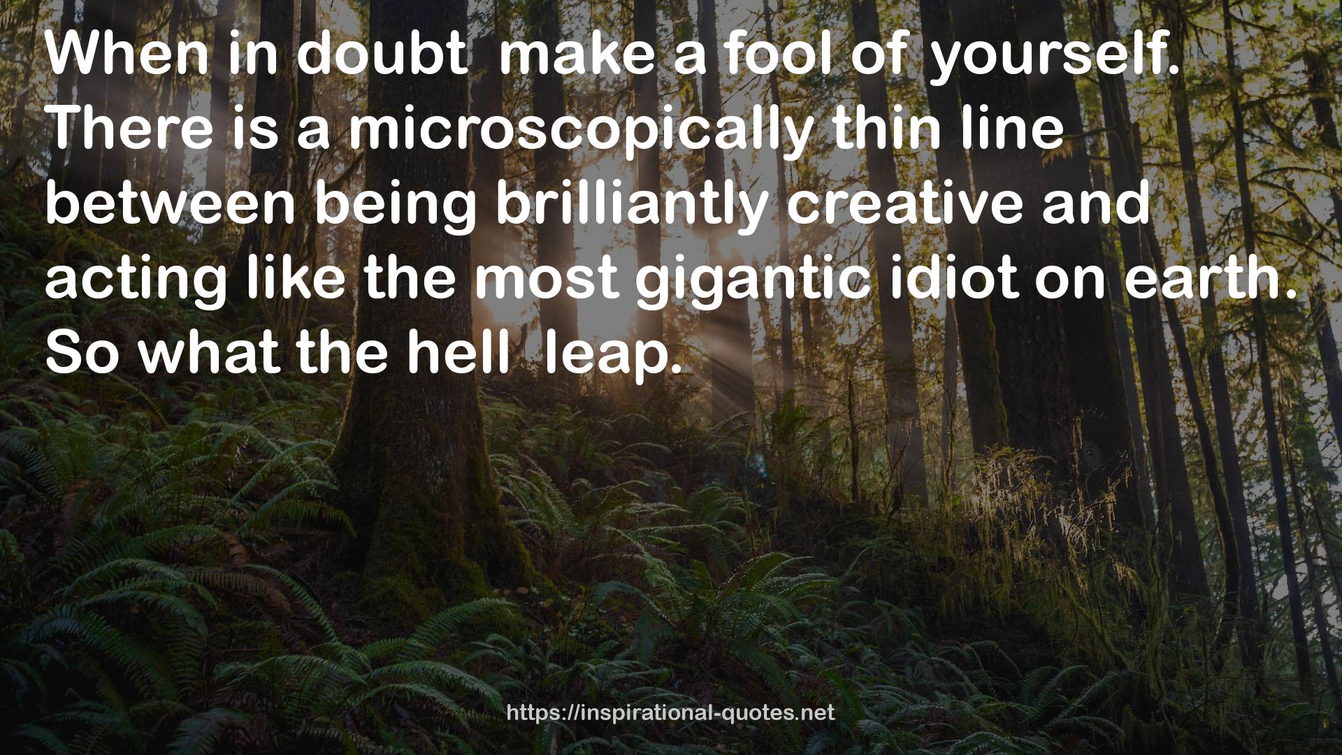 the most gigantic idiot  QUOTES