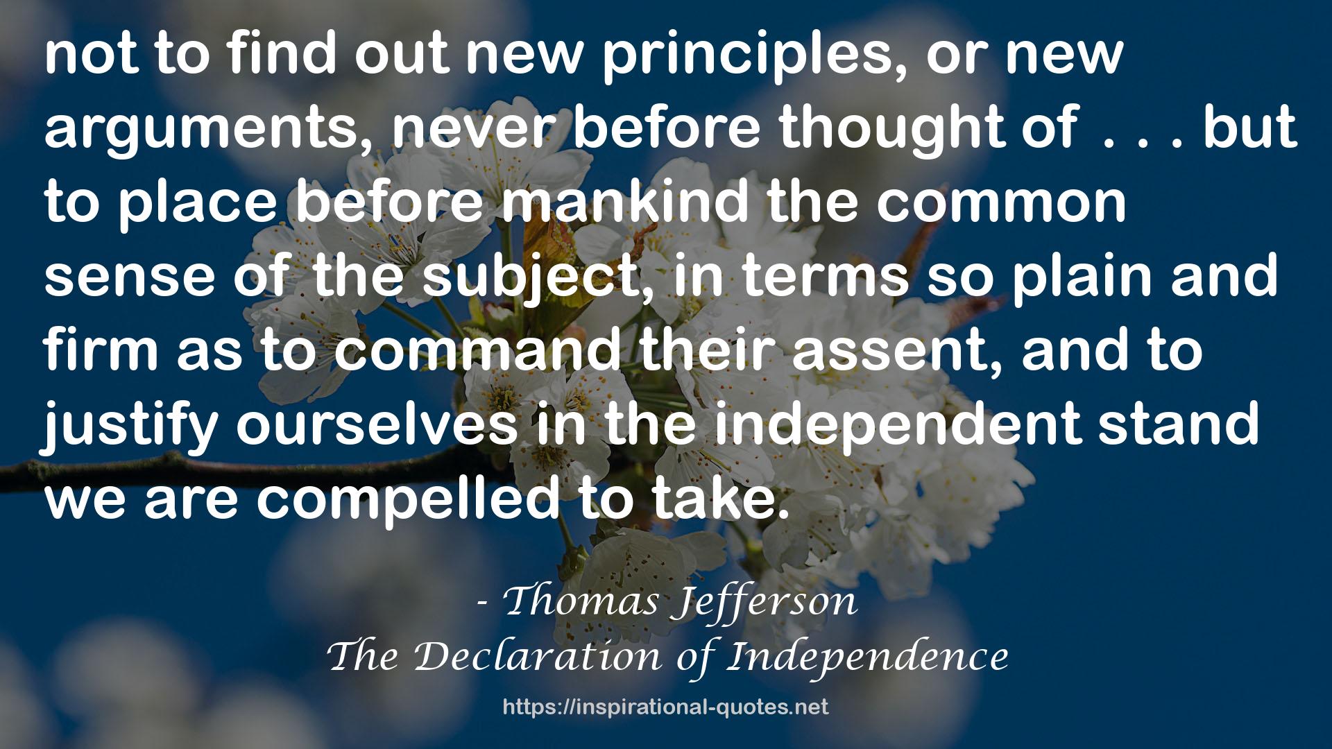 The Declaration of Independence QUOTES