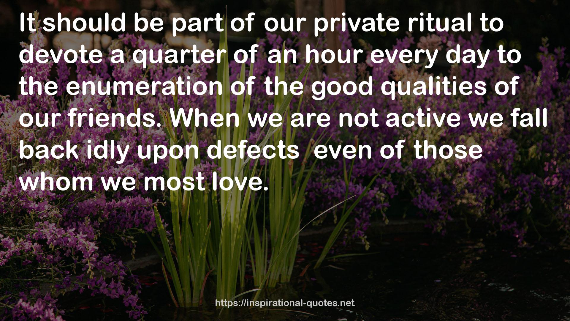 our private ritual  QUOTES