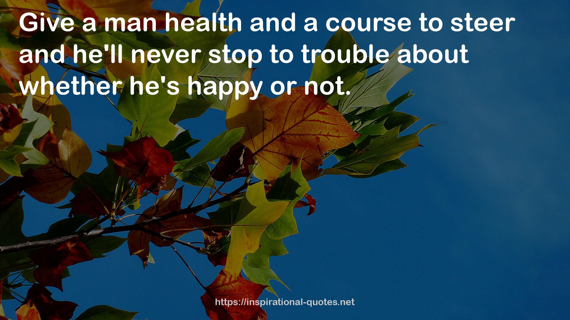a man health  QUOTES