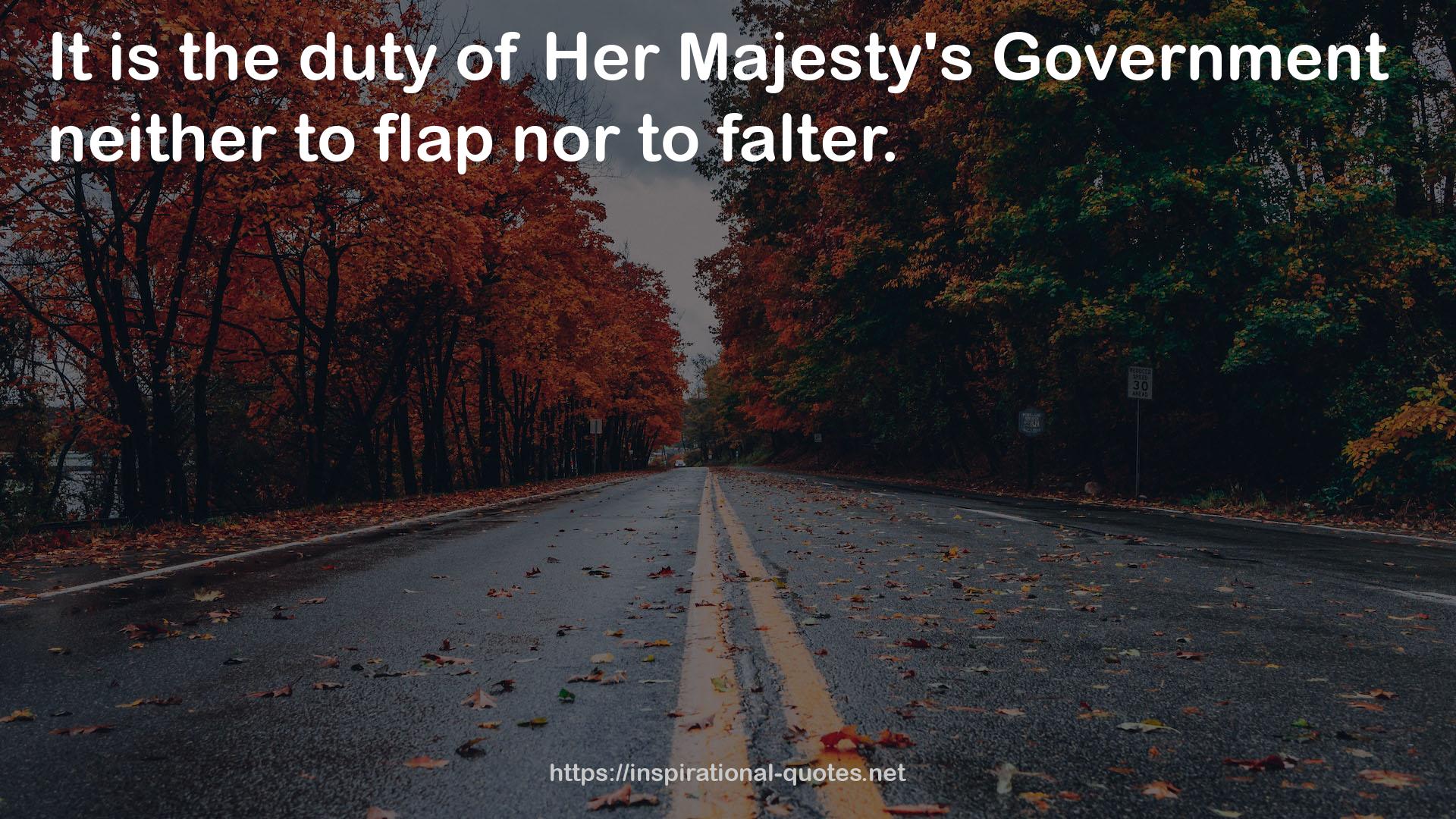 Her Majesty's government  QUOTES