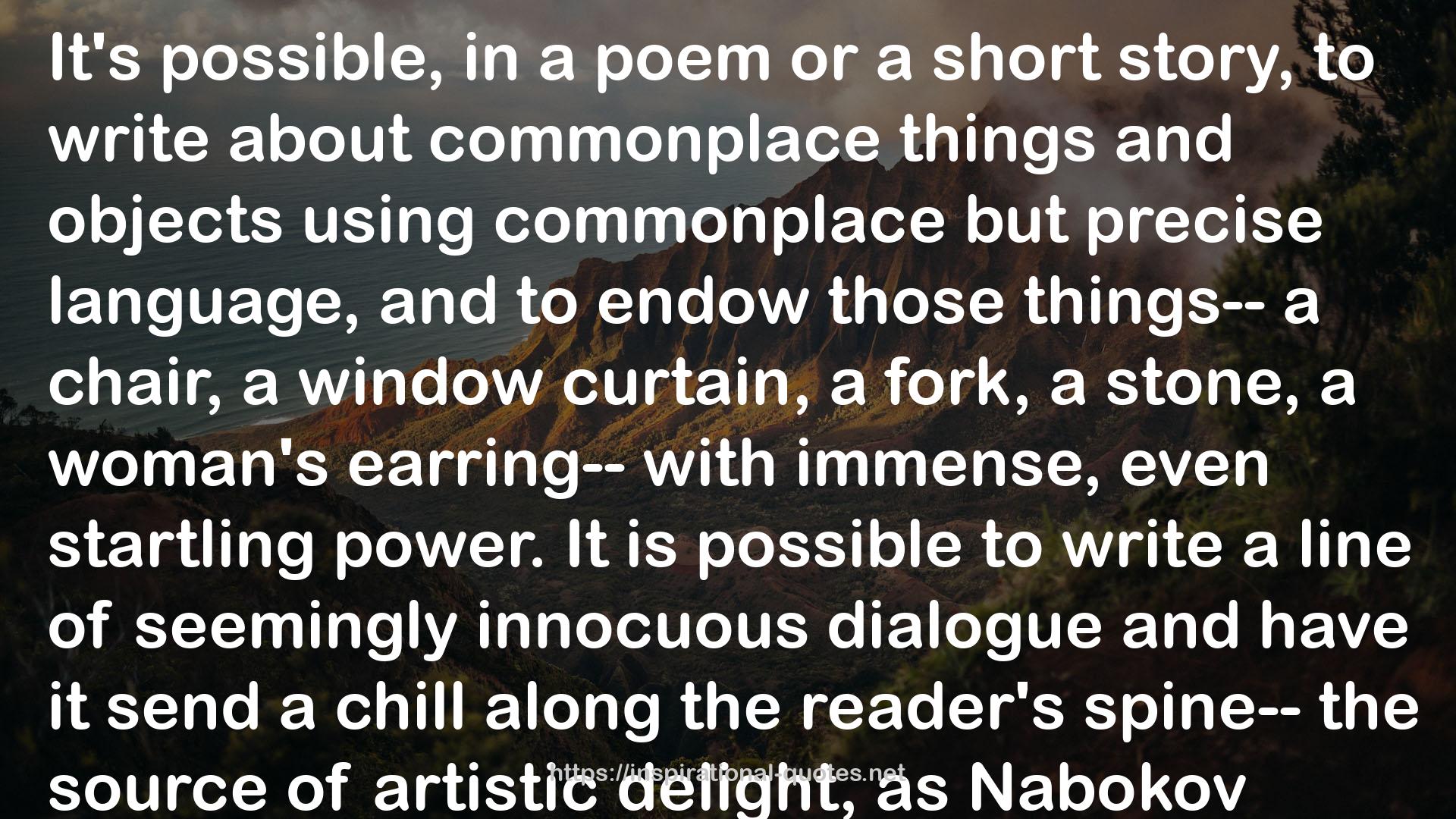 Nabokov  QUOTES