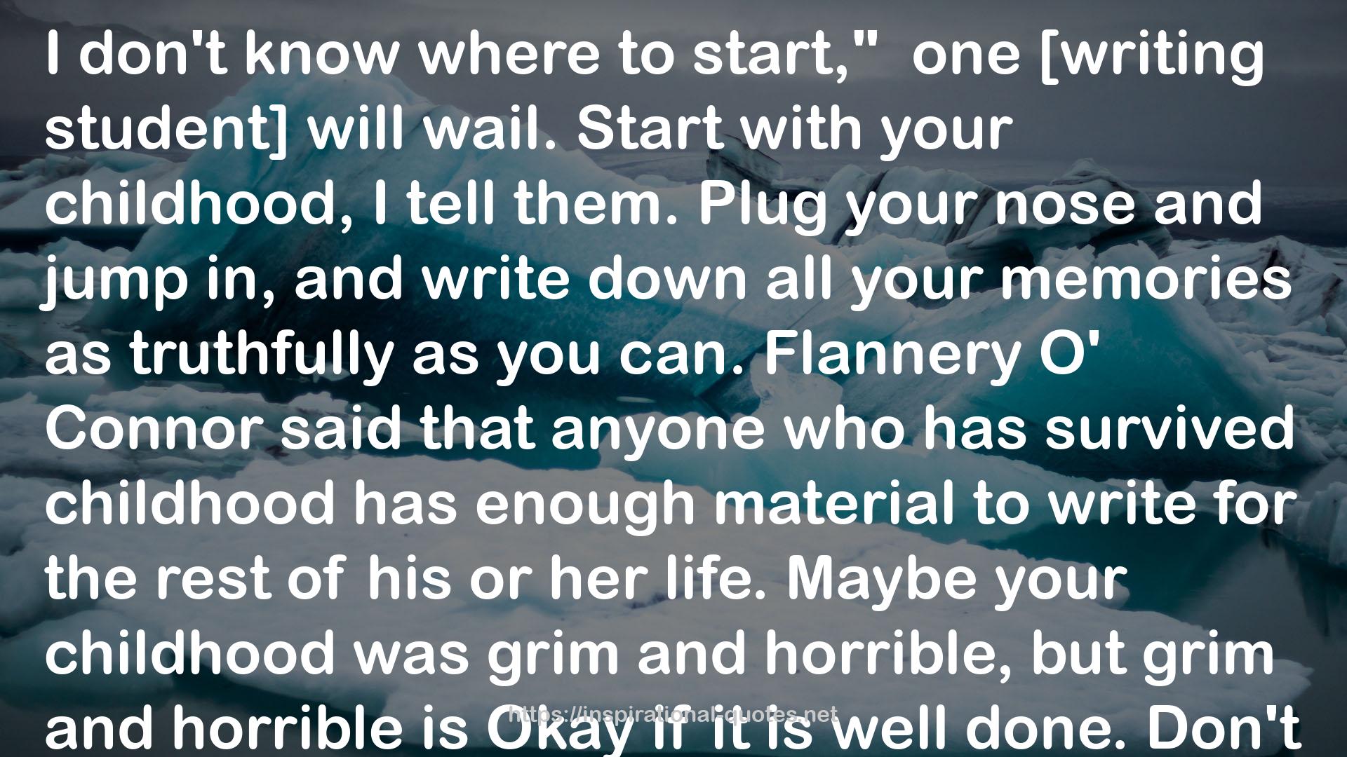 Flannery  QUOTES