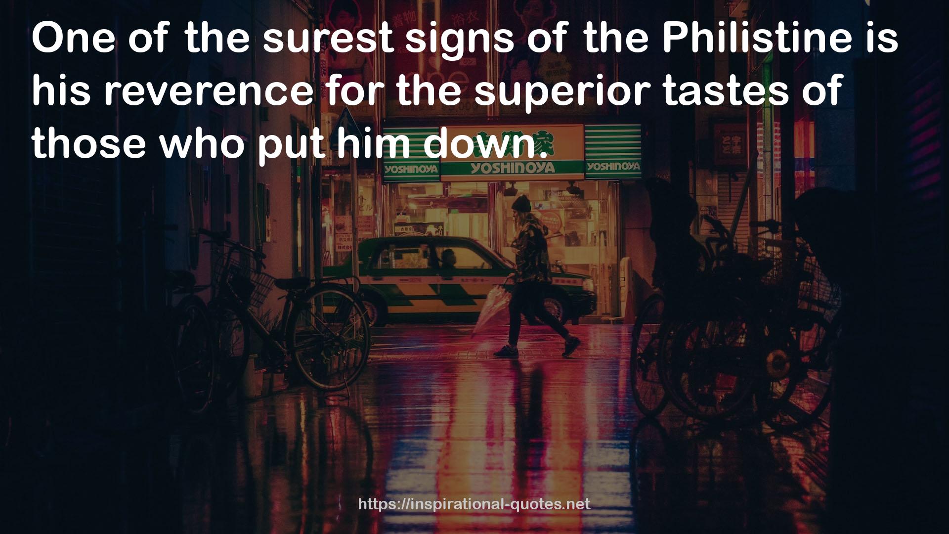 the surest signs  QUOTES