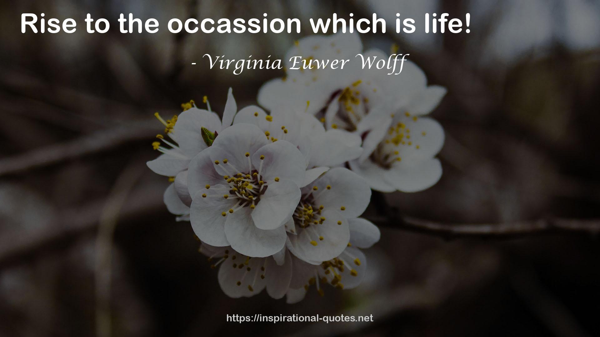 Virginia Euwer Wolff QUOTES