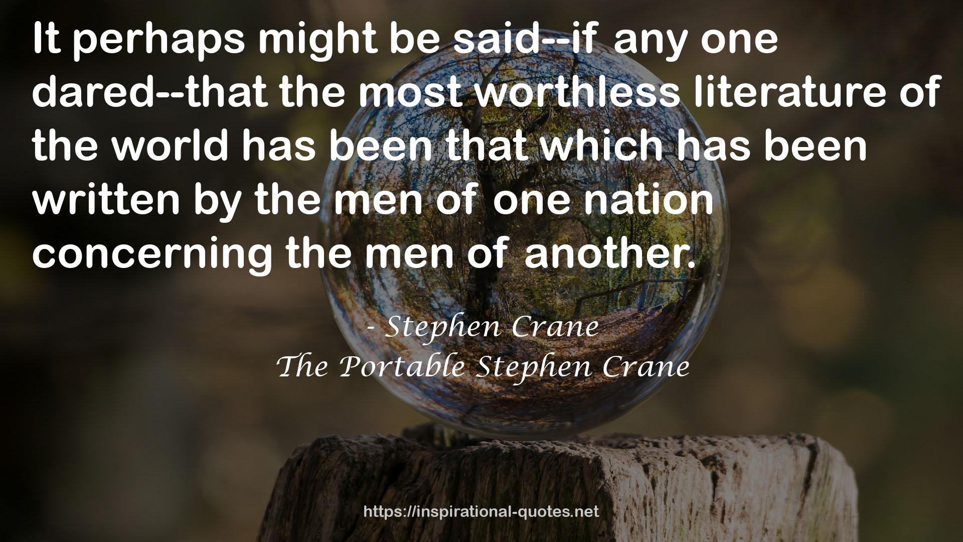 The Portable Stephen Crane QUOTES