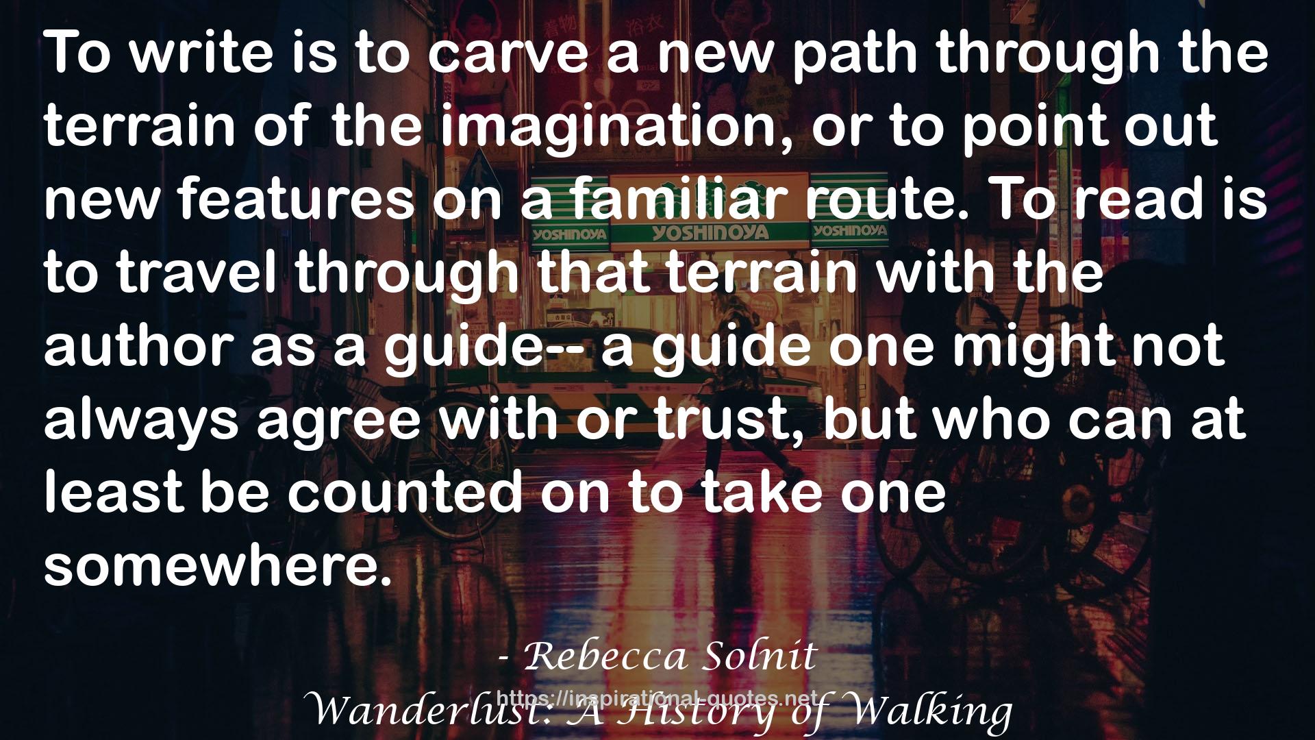 Wanderlust: A History of Walking QUOTES