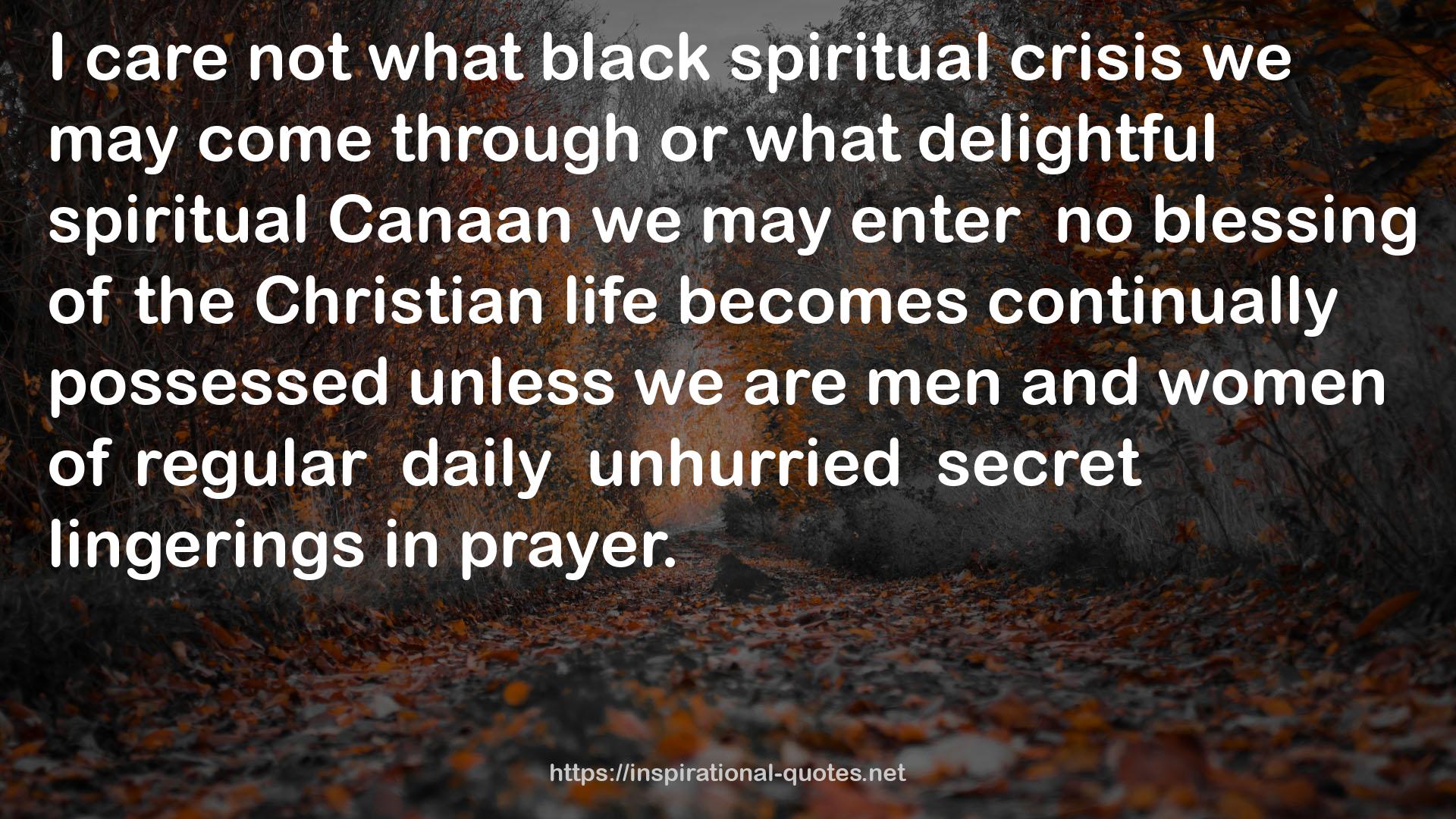 what black spiritual crisis  QUOTES