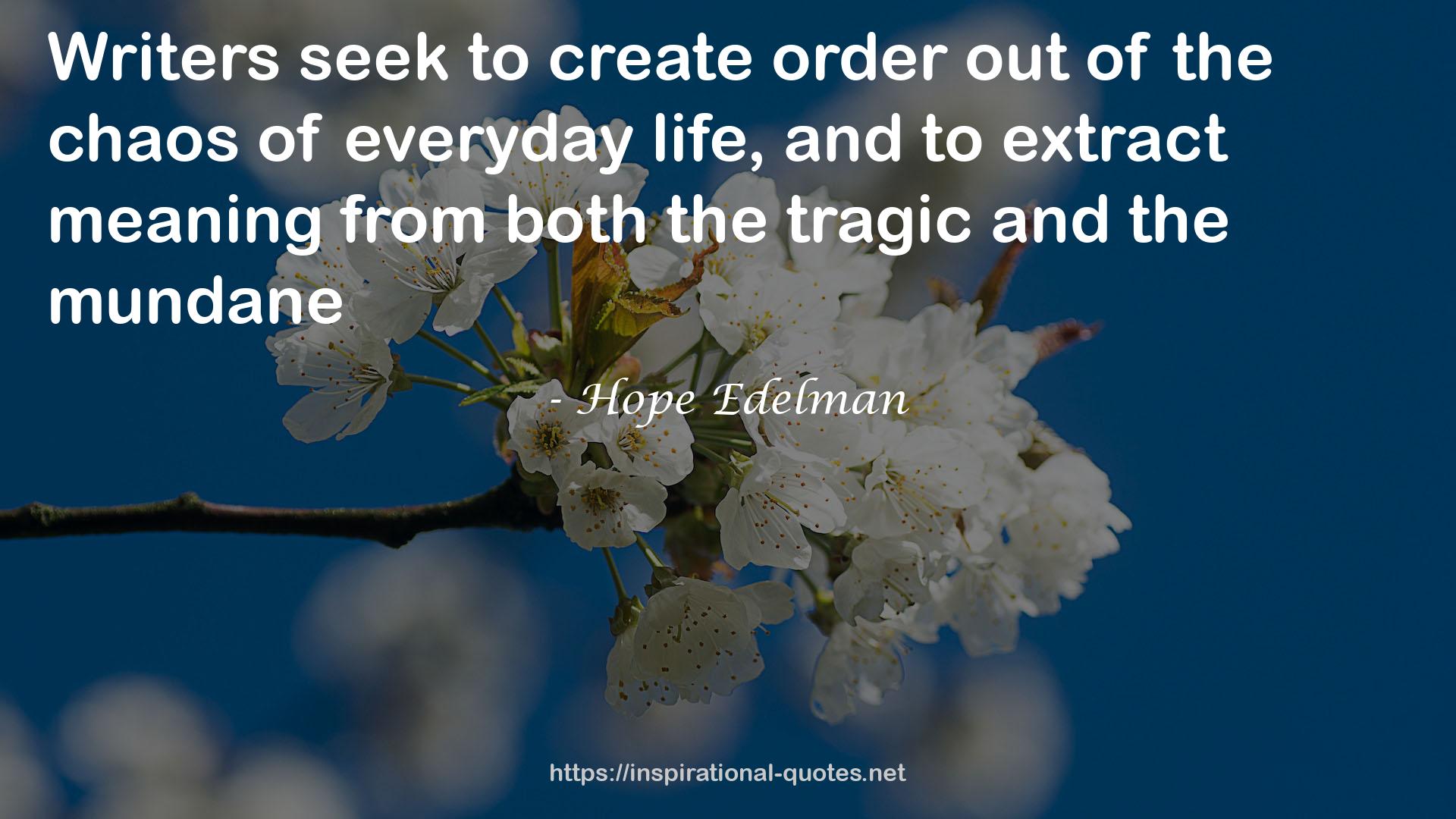 Hope Edelman QUOTES