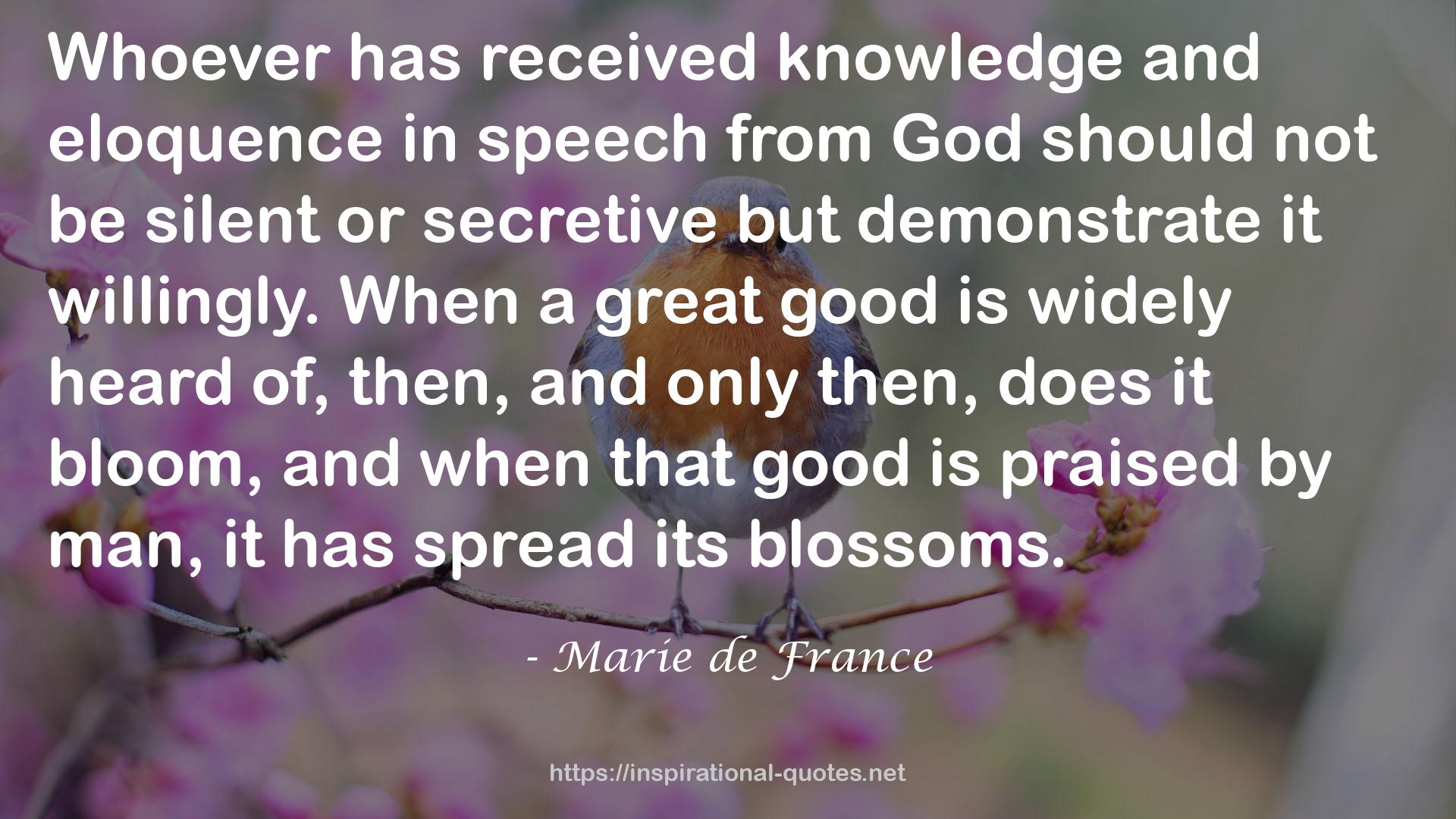 Marie de France QUOTES