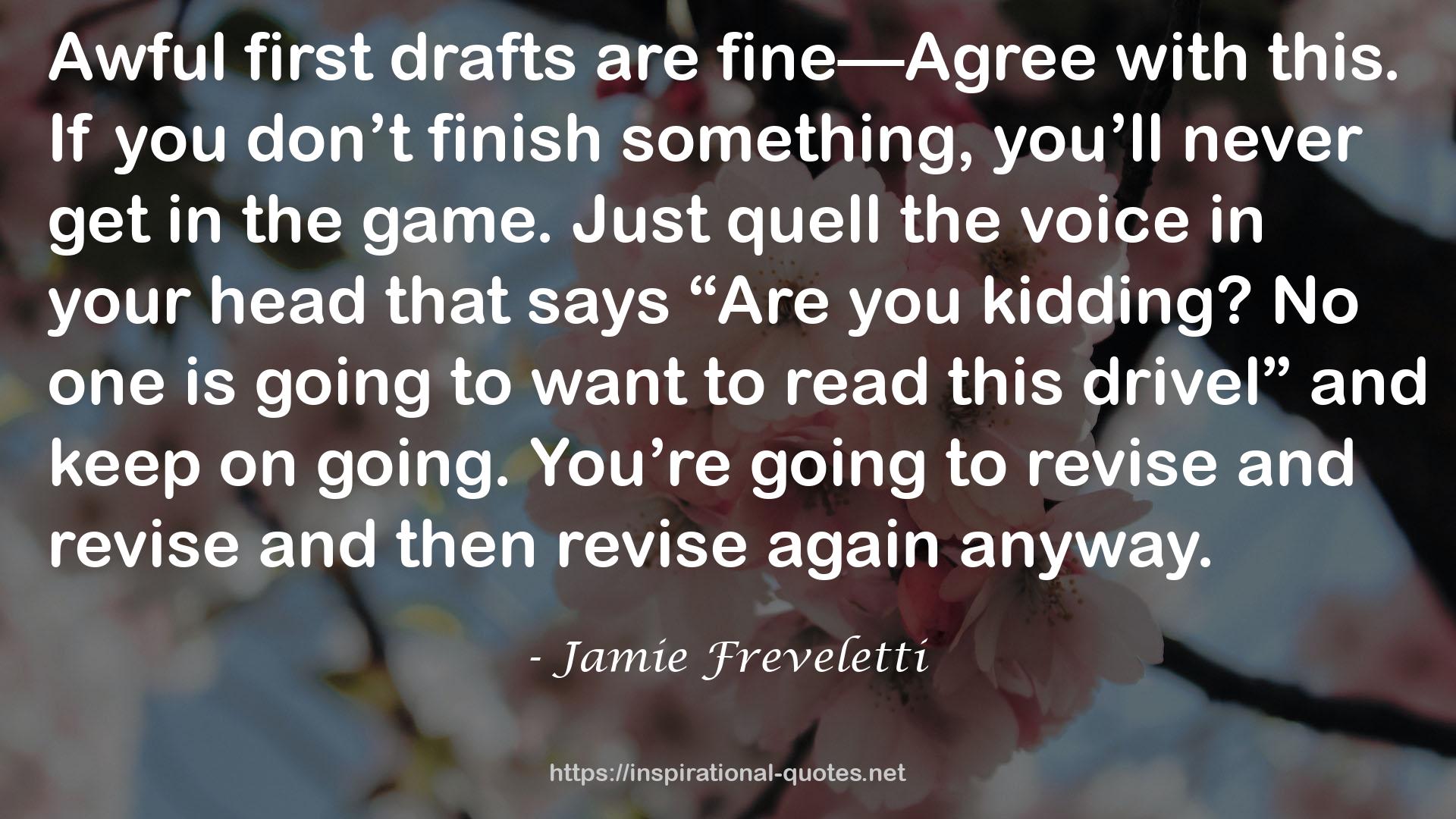 Jamie Freveletti QUOTES