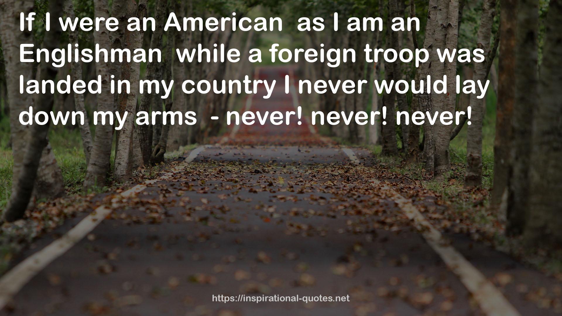 a foreign troop  QUOTES