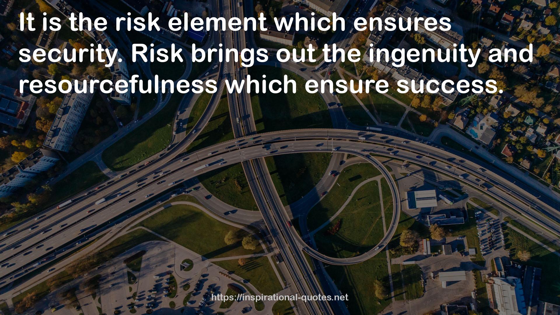 the risk element  QUOTES