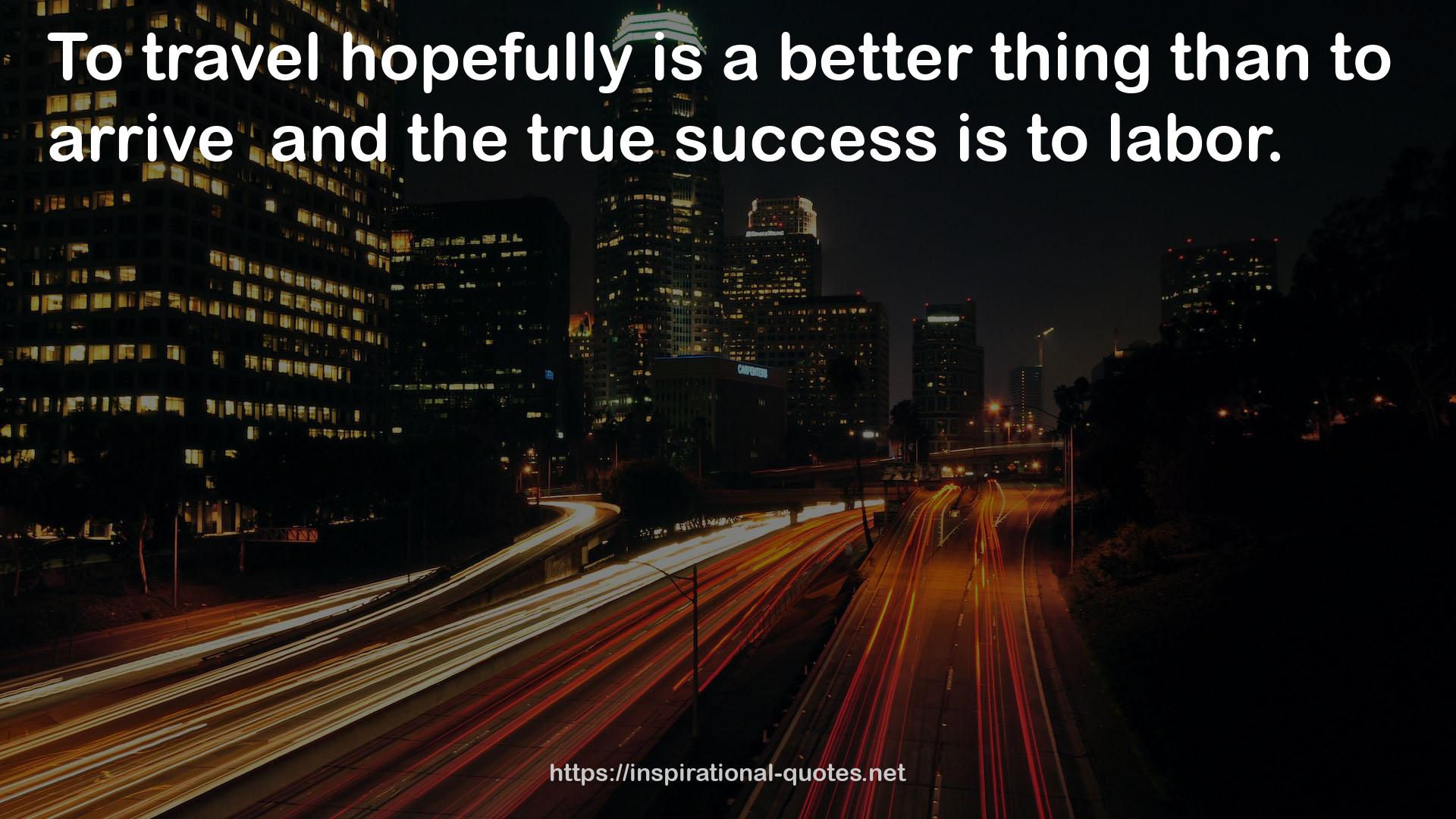 the true success  QUOTES