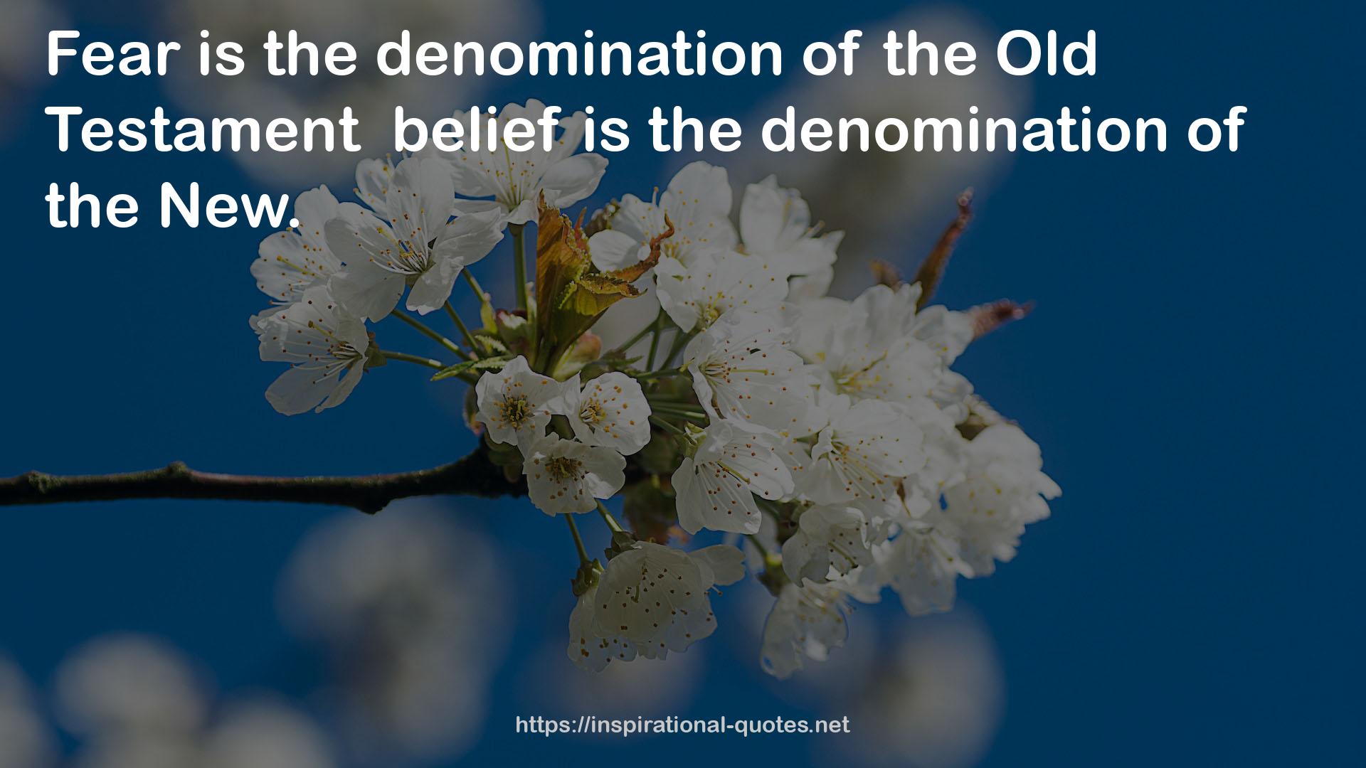 the denomination  QUOTES