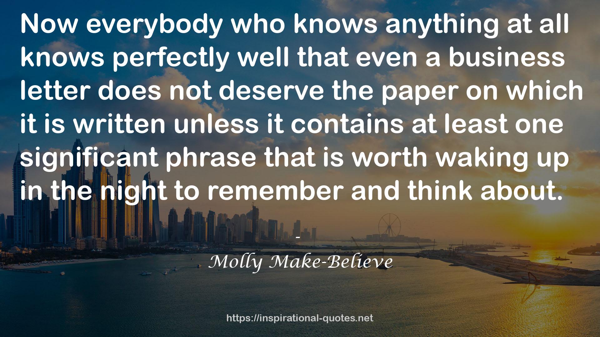 Molly Make-Believe QUOTES