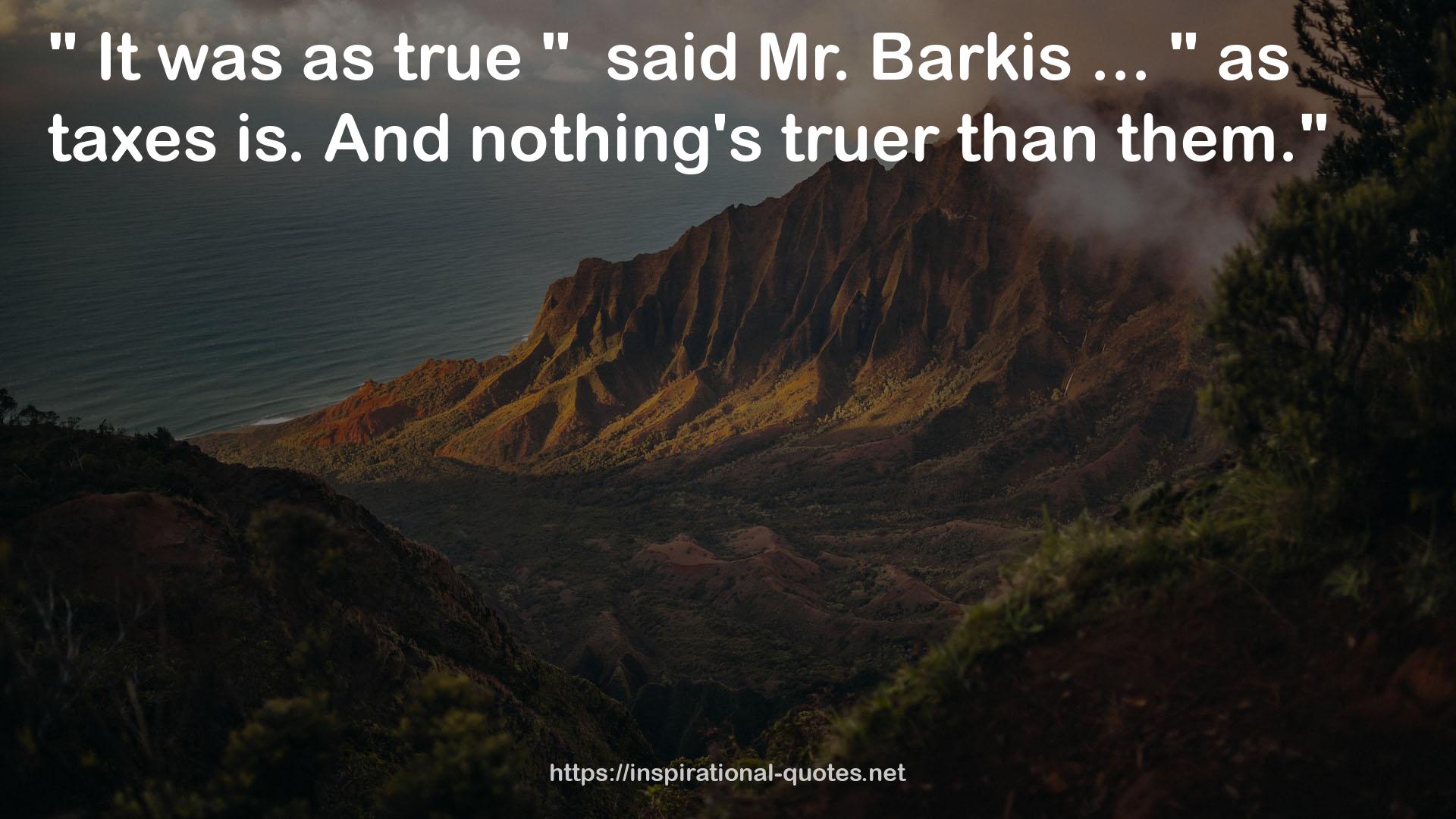 Mr. Barkis  QUOTES