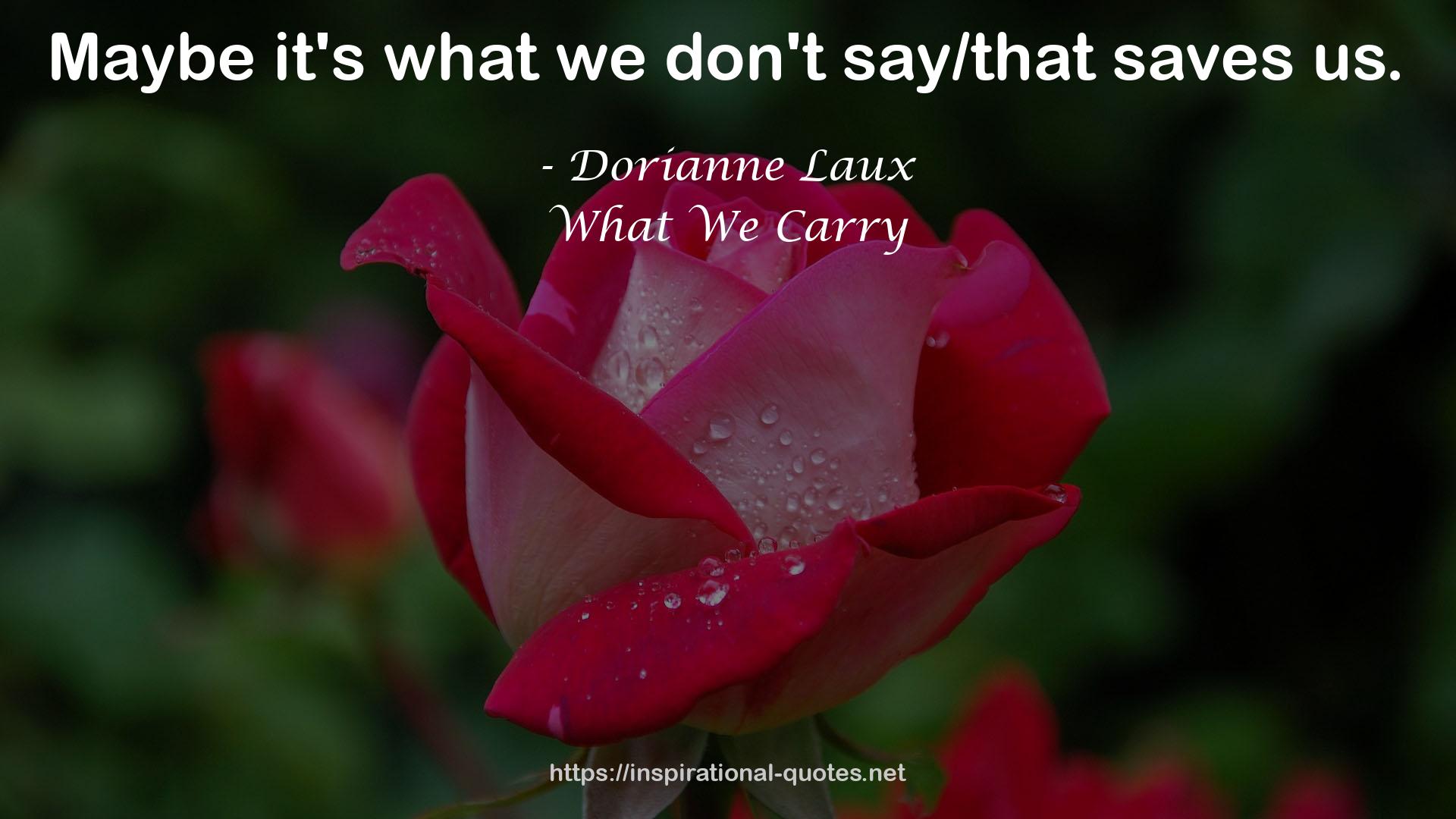 What We Carry QUOTES