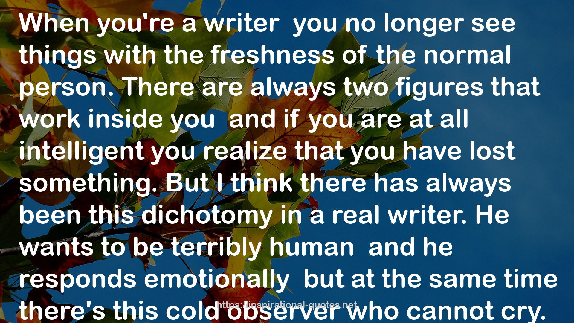 this cold observer  QUOTES