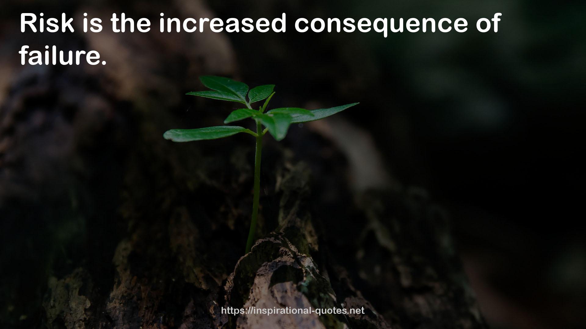 the increased consequence  QUOTES