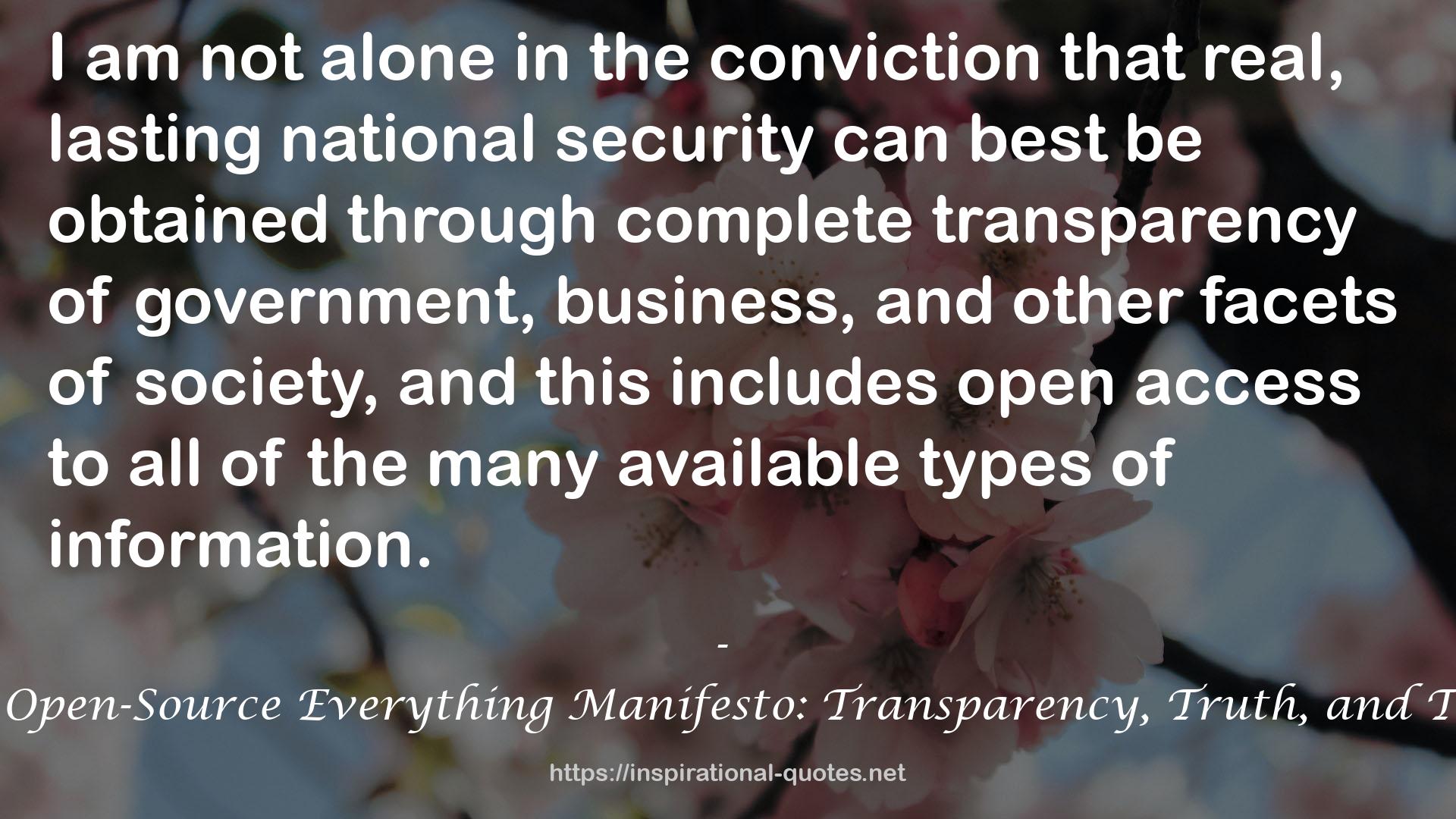 real, lasting national security  QUOTES