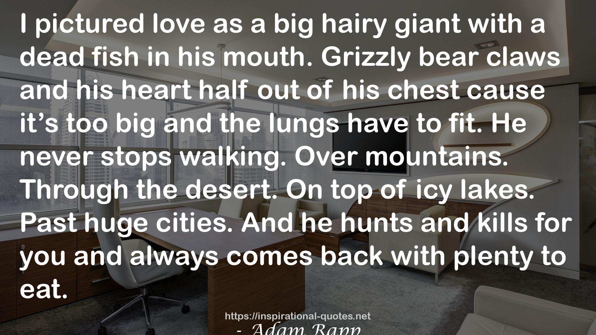Grizzly bear claws  QUOTES