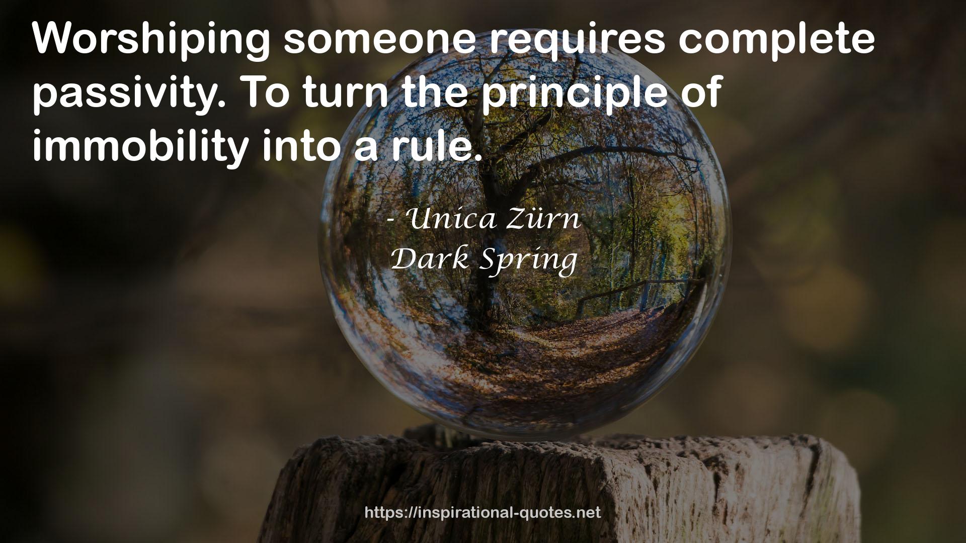 Dark Spring QUOTES