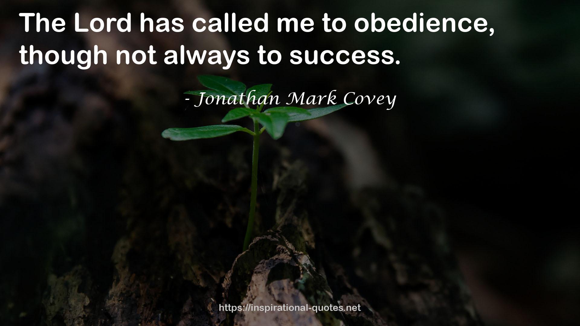 Jonathan Mark Covey QUOTES