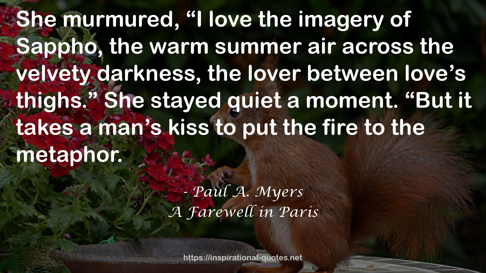 the warm summer air  QUOTES