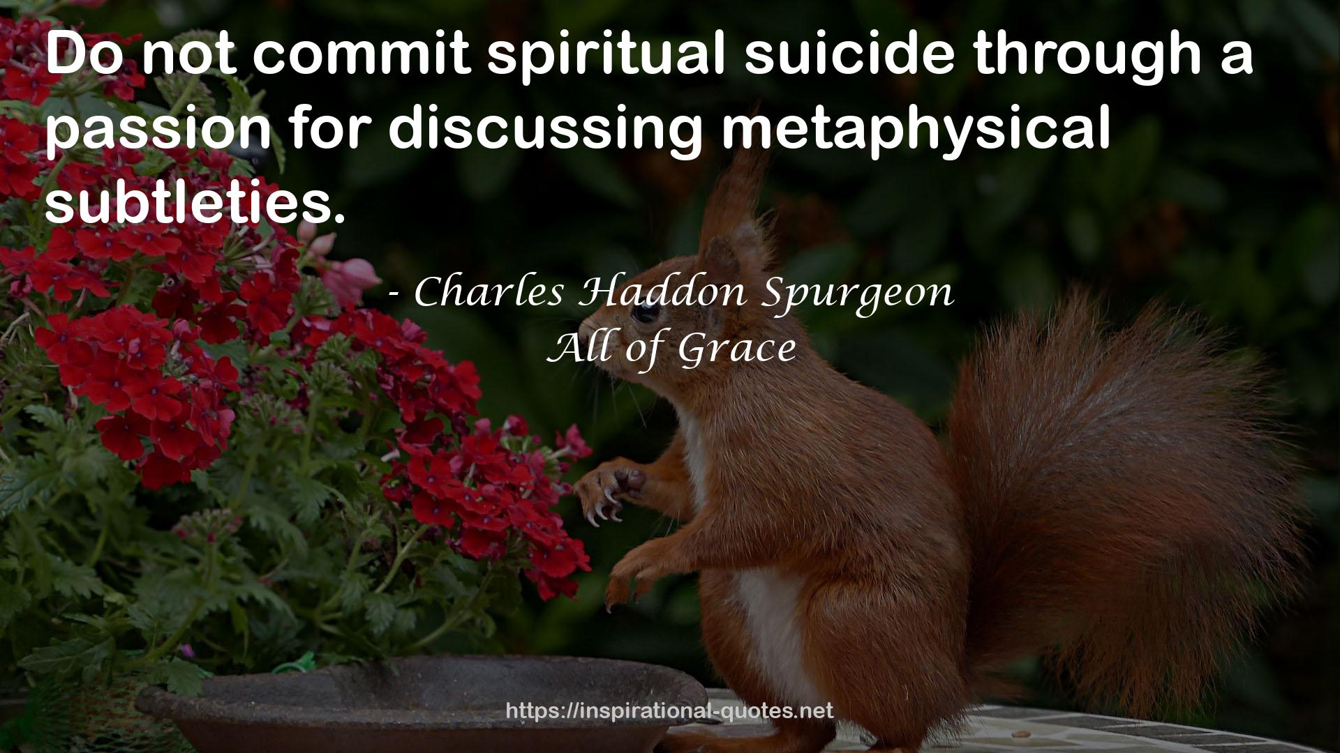 spiritual suicide  QUOTES