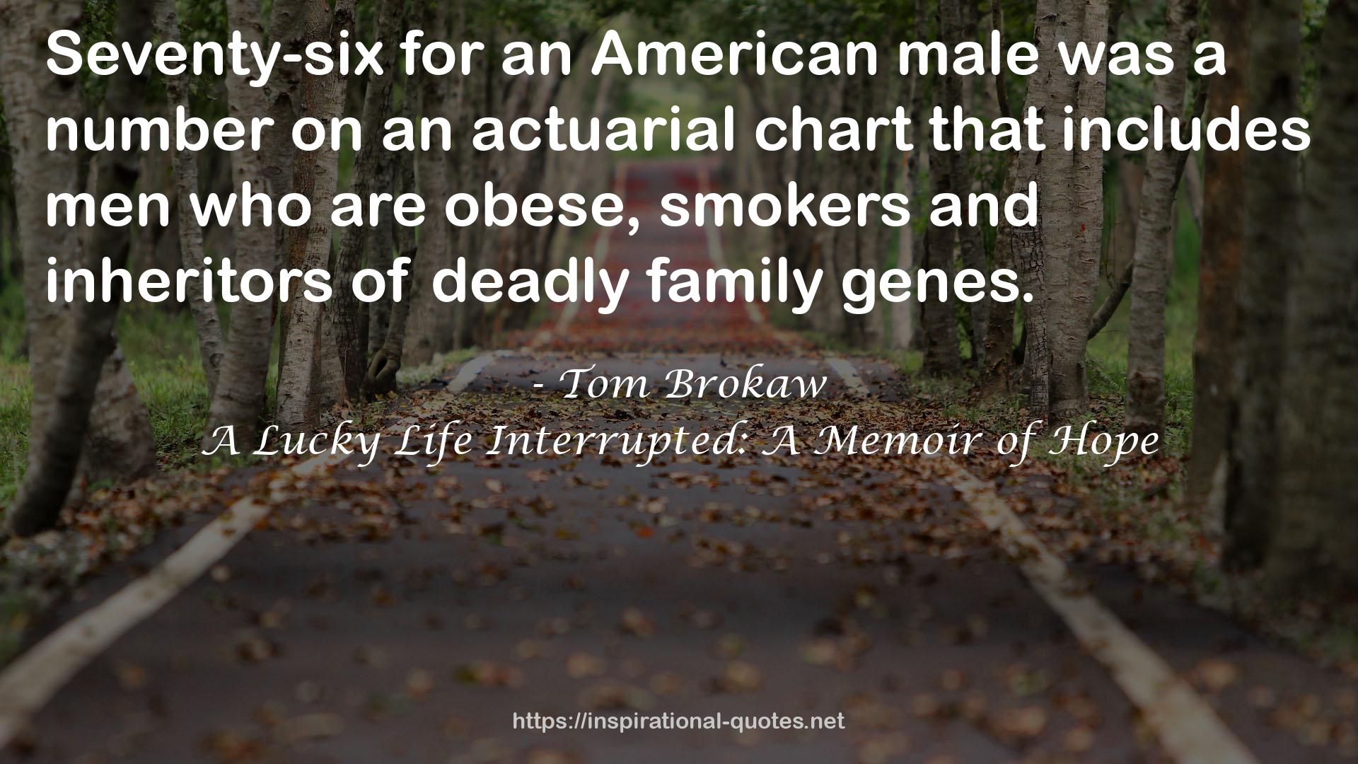 an actuarial chart  QUOTES