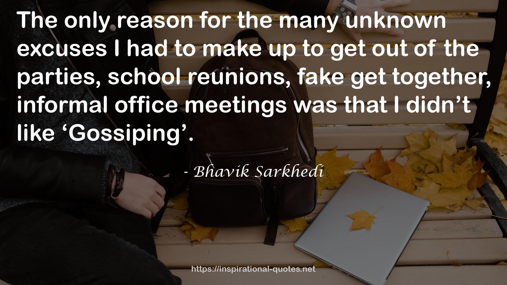 informal office meetings  QUOTES
