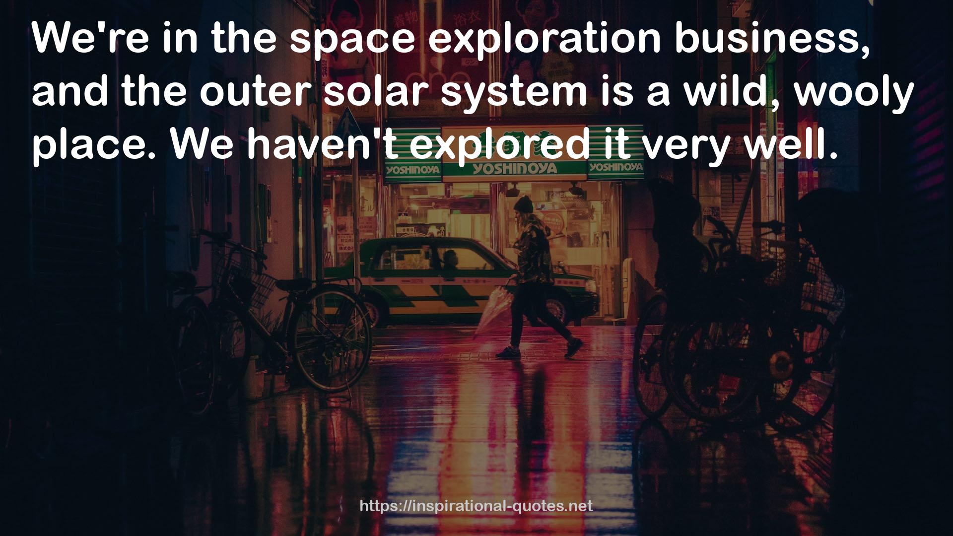 the outer solar system  QUOTES