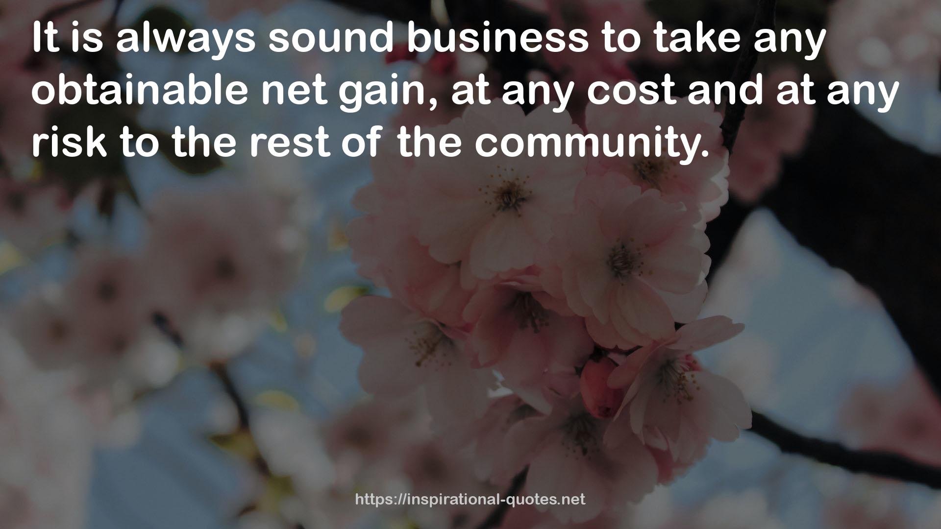 sound business  QUOTES