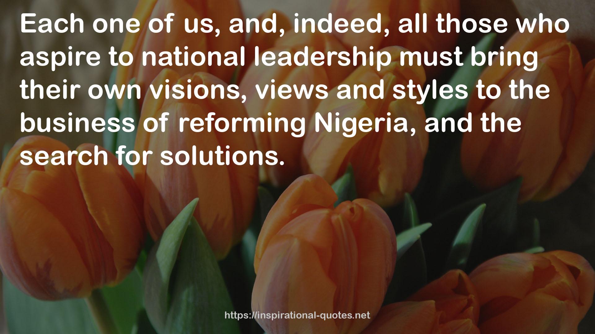 national leadership  QUOTES