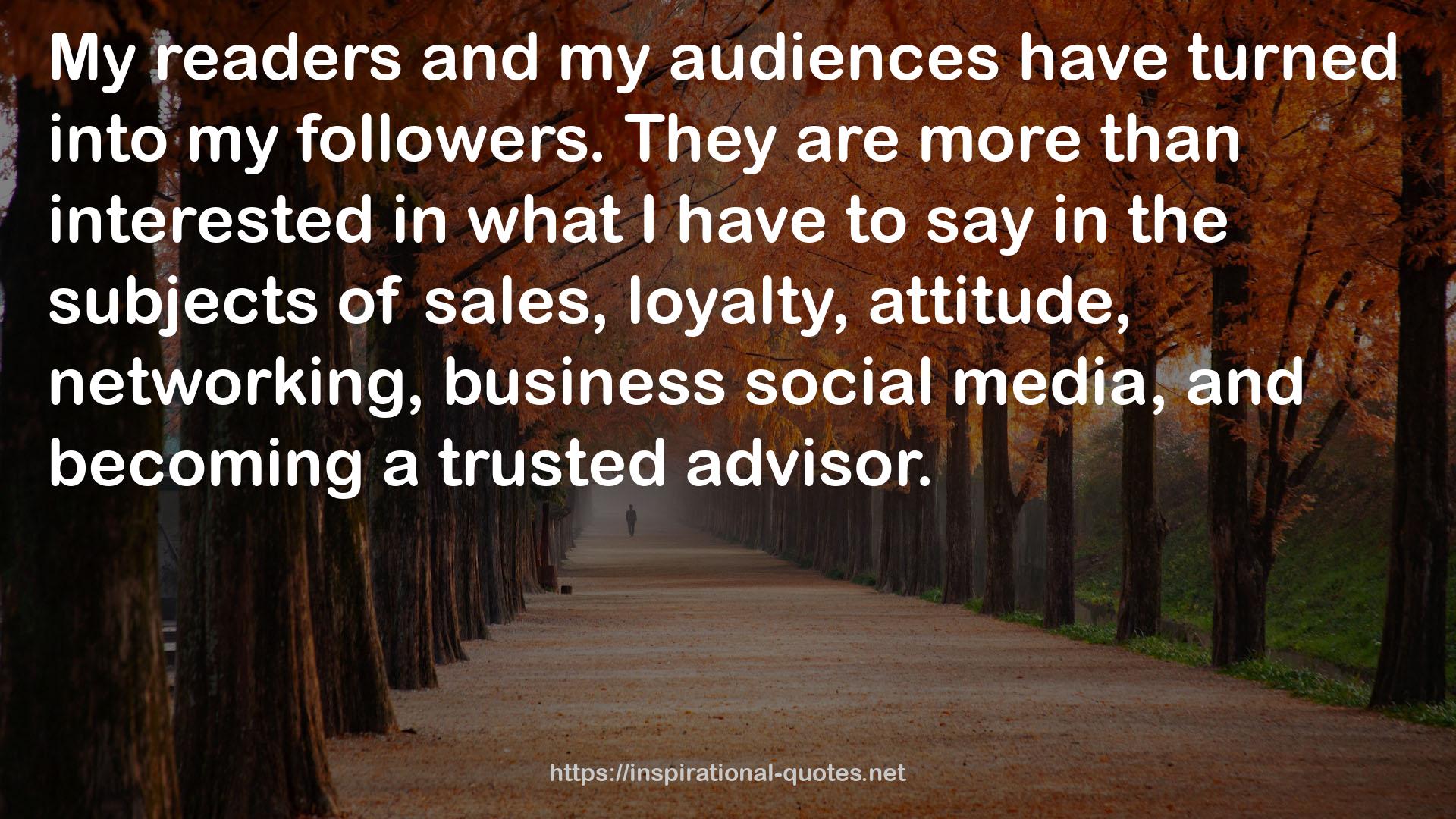 my audiences  QUOTES