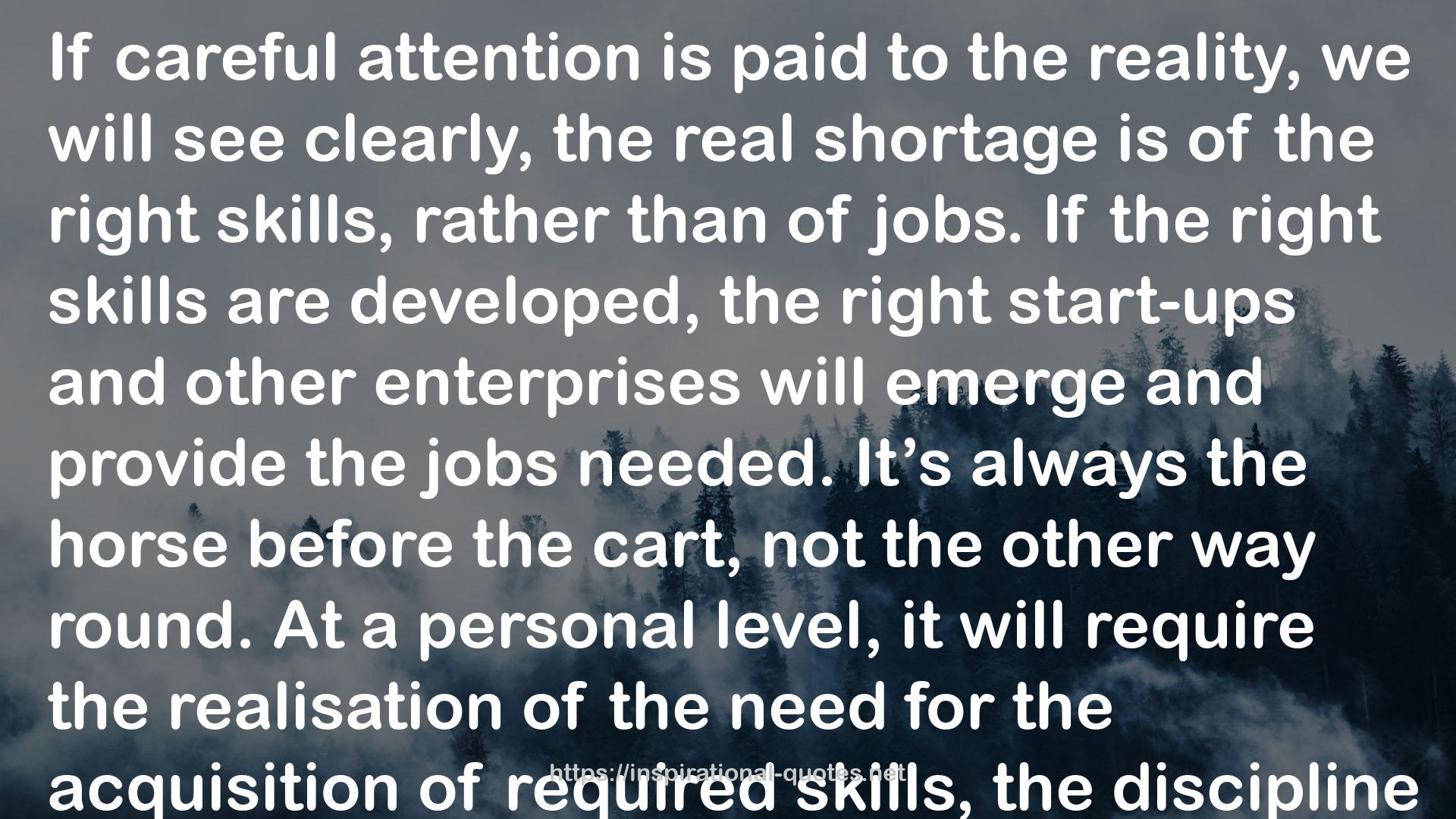 the right skills  QUOTES