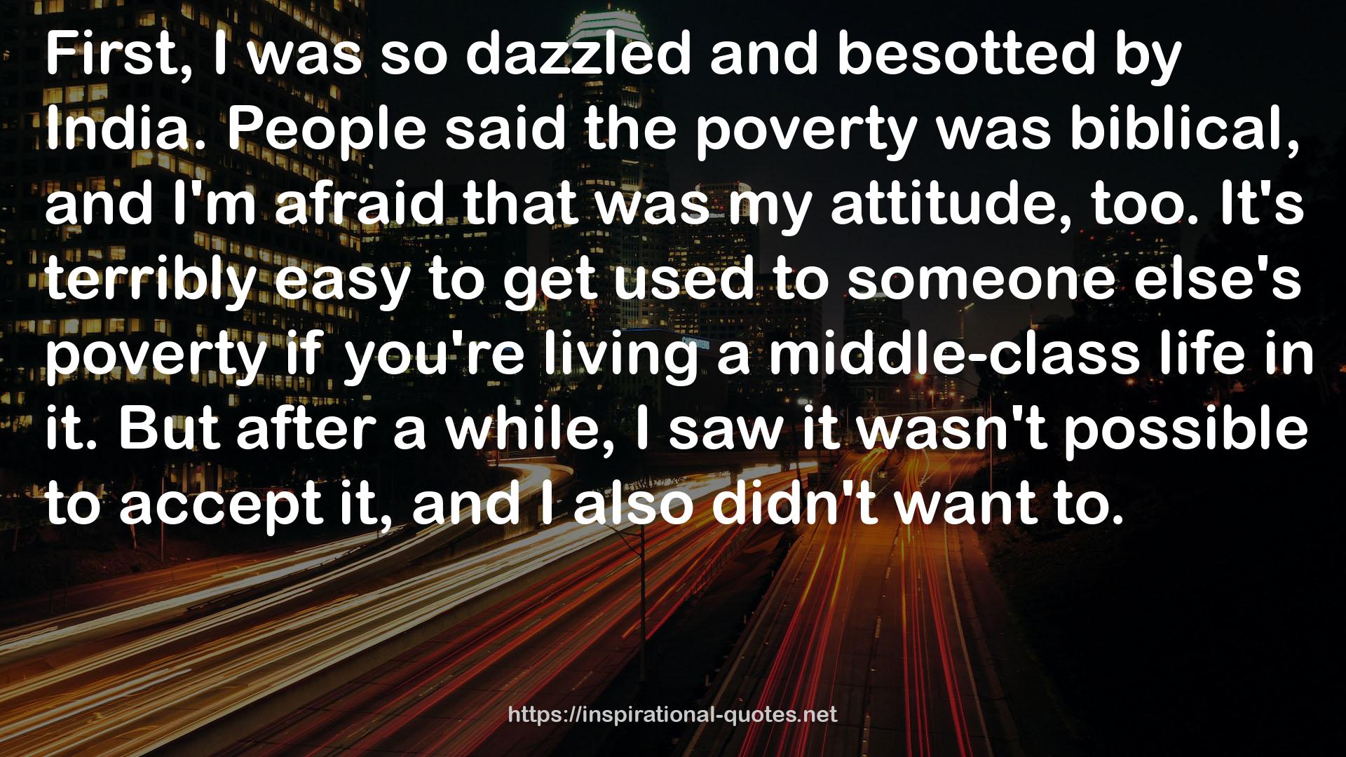 a middle-class life  QUOTES