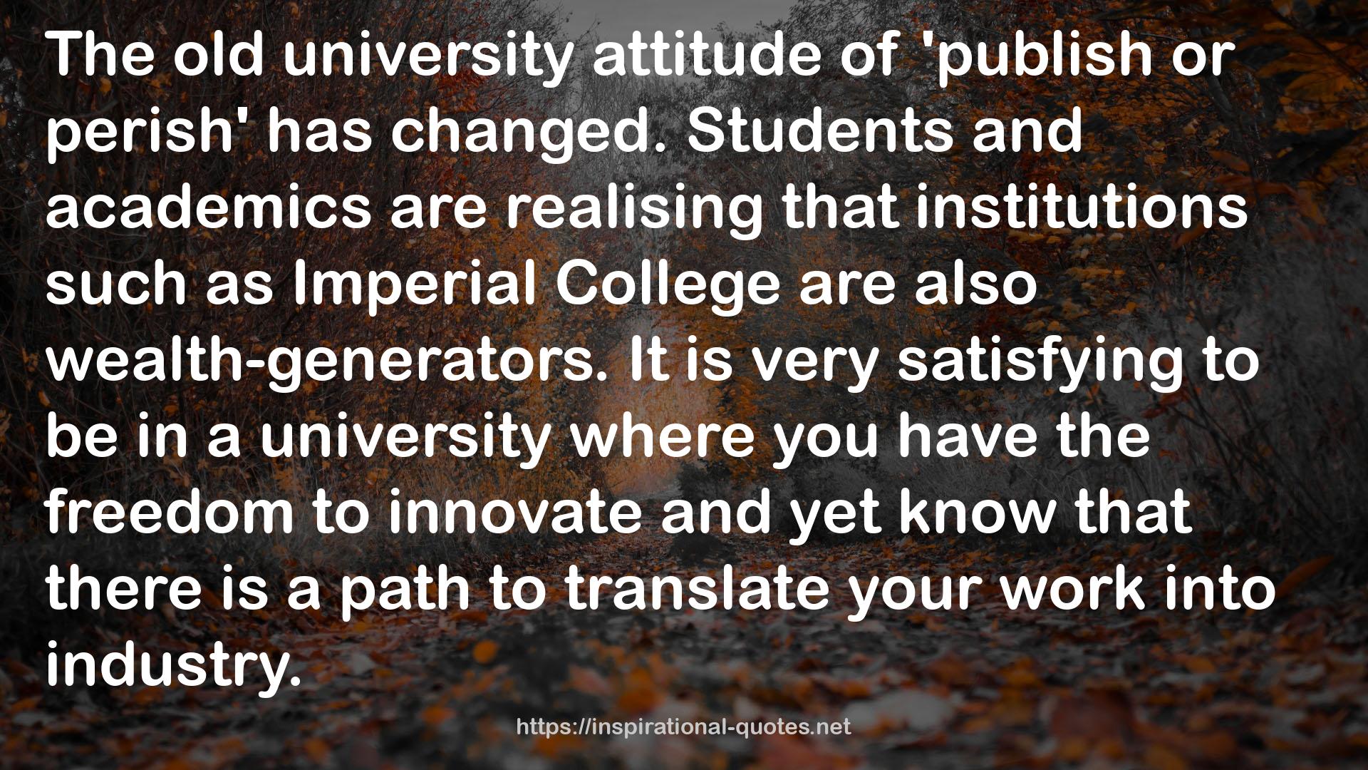 Imperial College  QUOTES