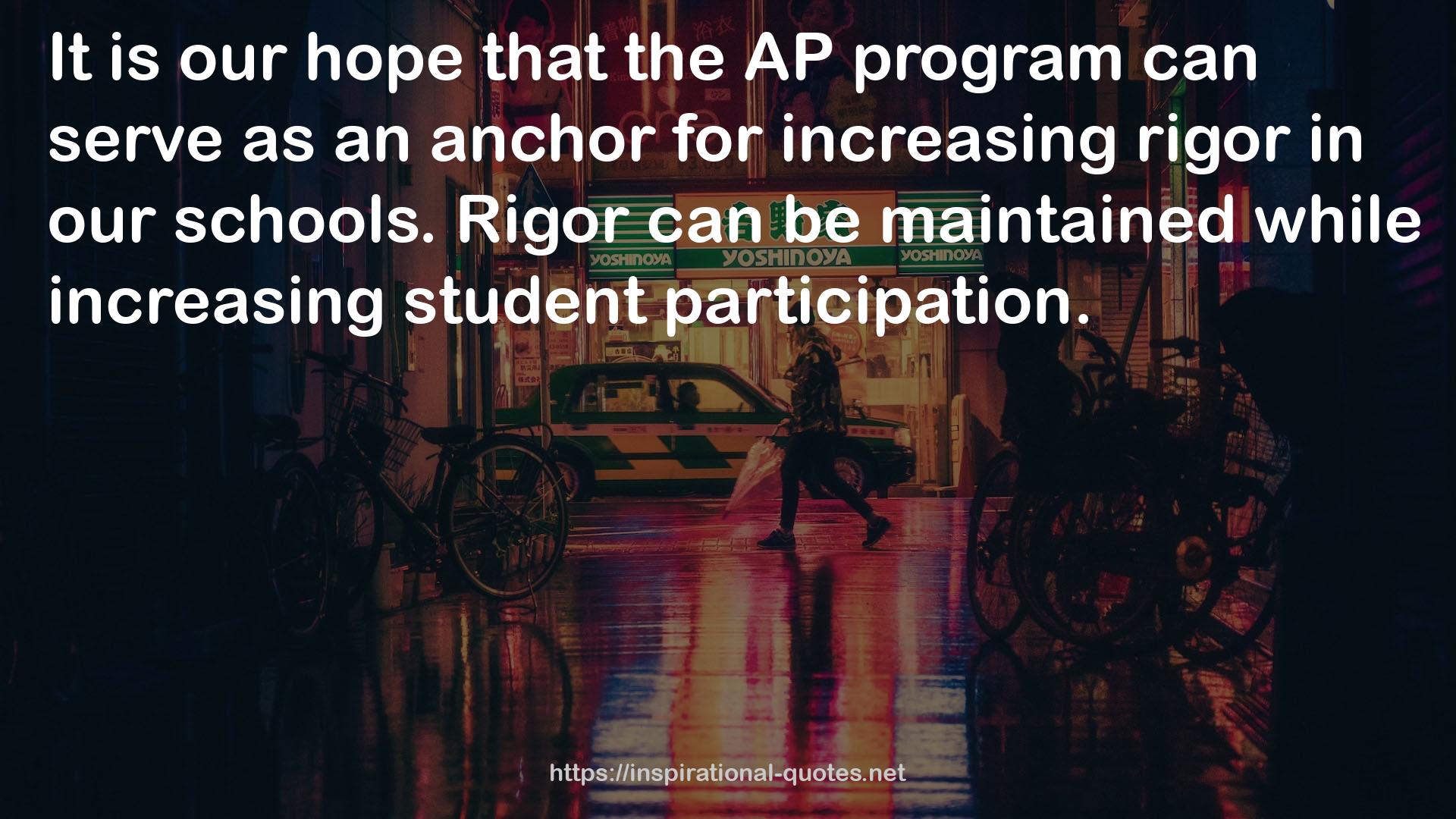 the AP program  QUOTES