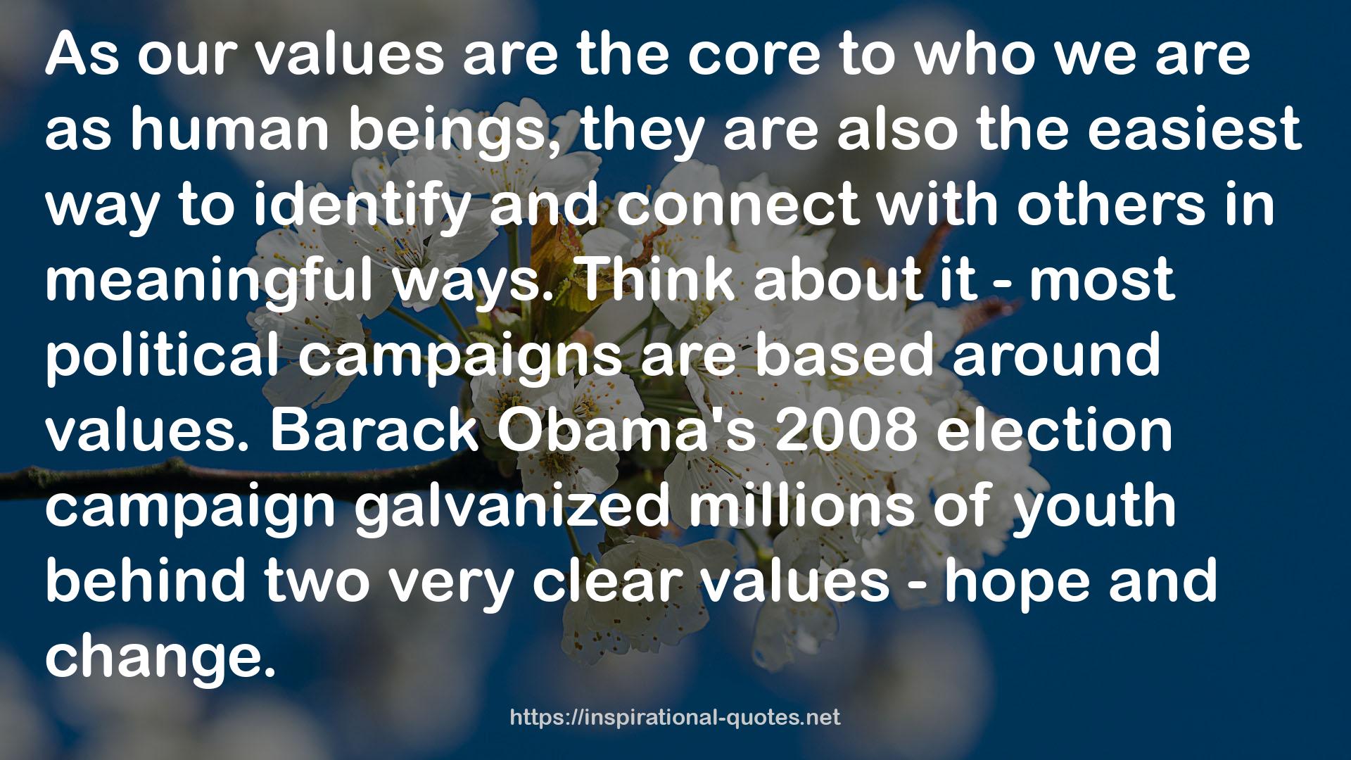 most political campaigns  QUOTES
