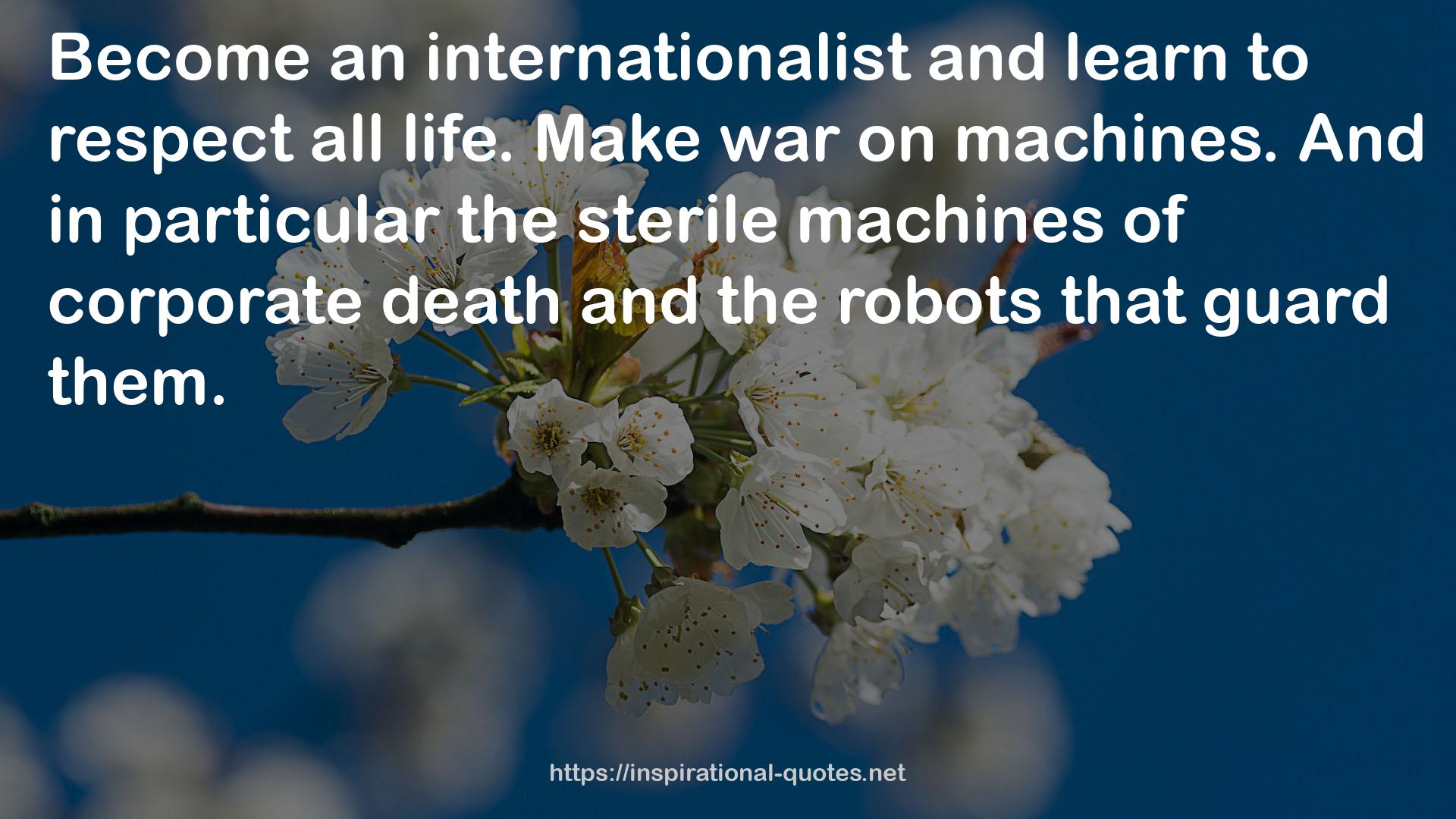 an internationalist  QUOTES