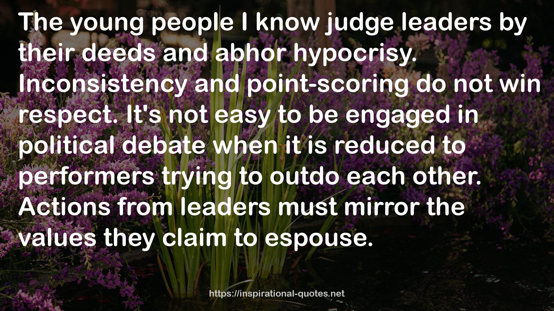 judge leaders  QUOTES